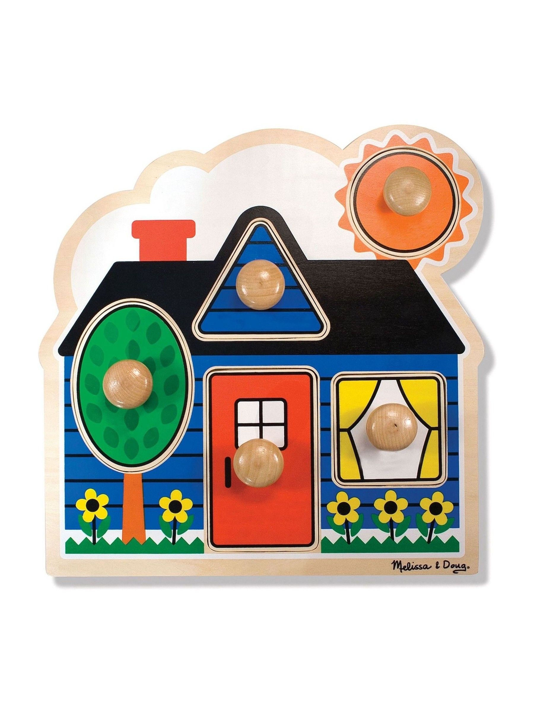 Melissa & Doug First Shapes Jumbo Knob Wooden Puzzle