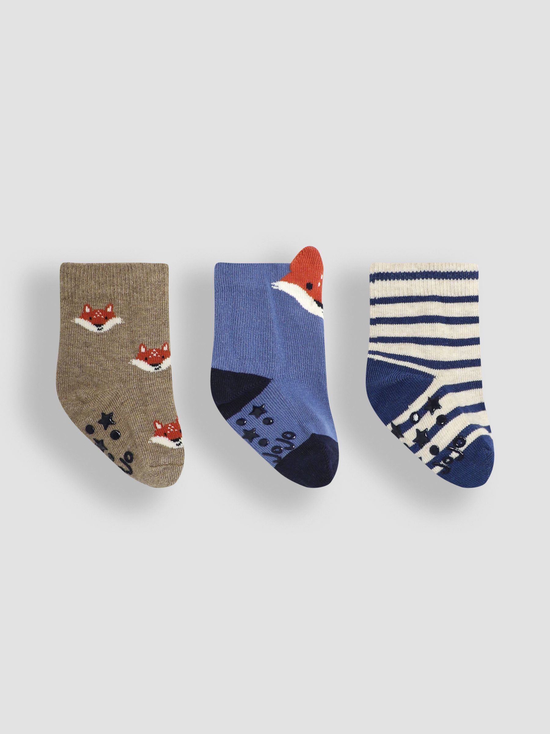 Navy Fox Socks 3 Pack