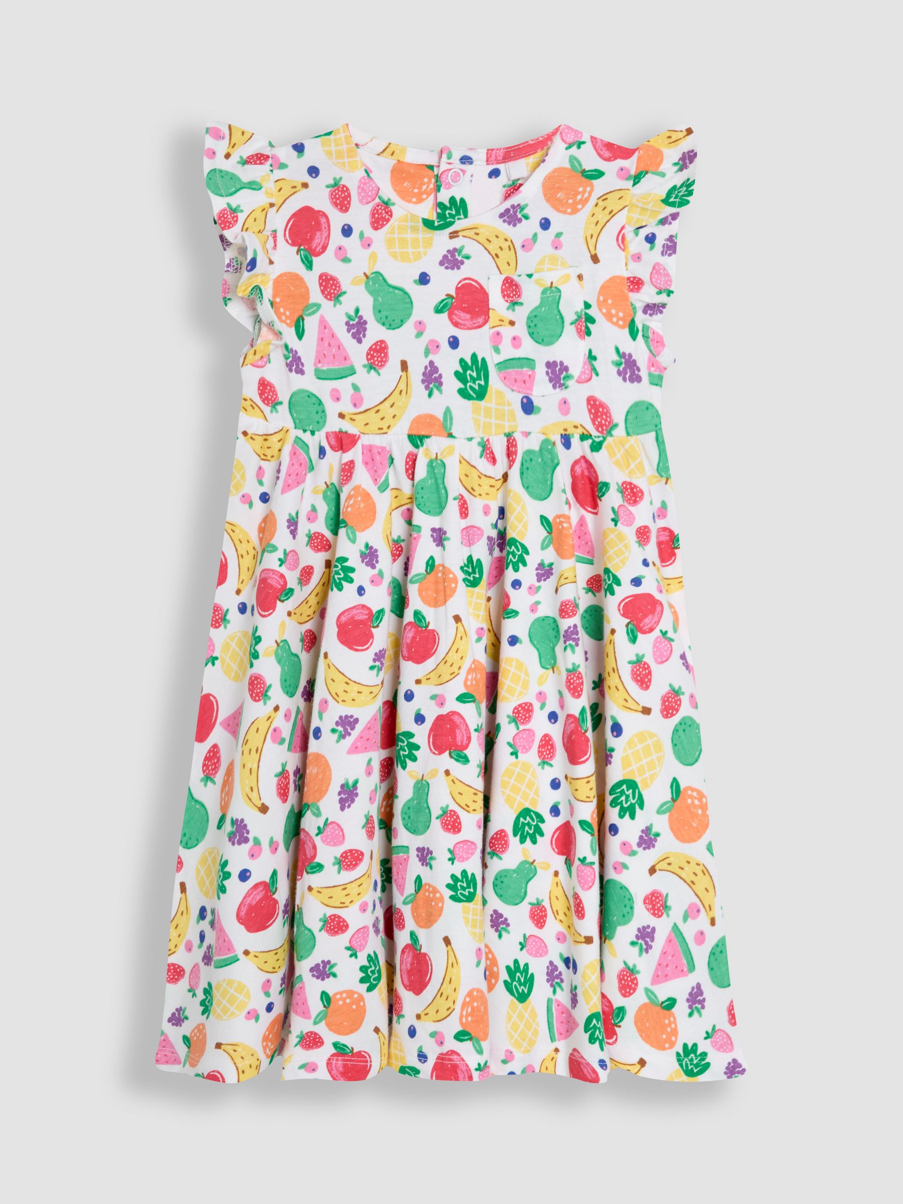 Raspberry Pink Summer Fruits Skater Dress