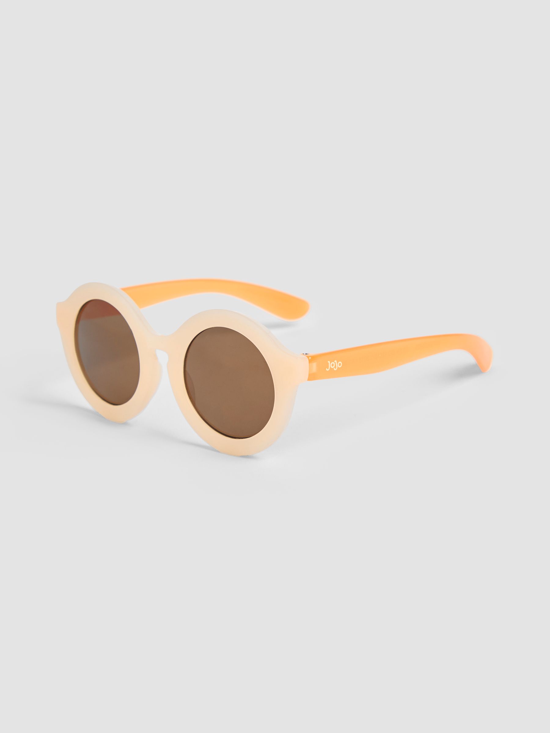Natural Rounded Sunglasses