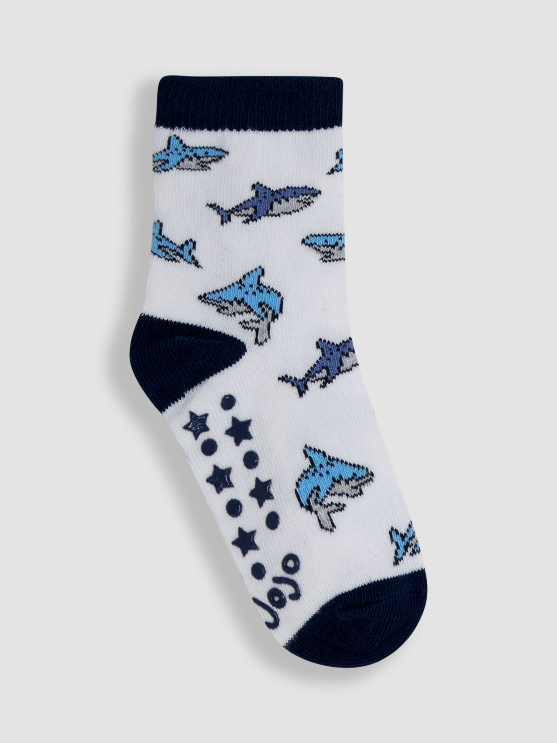 Blue 3-Pack Printed Socks