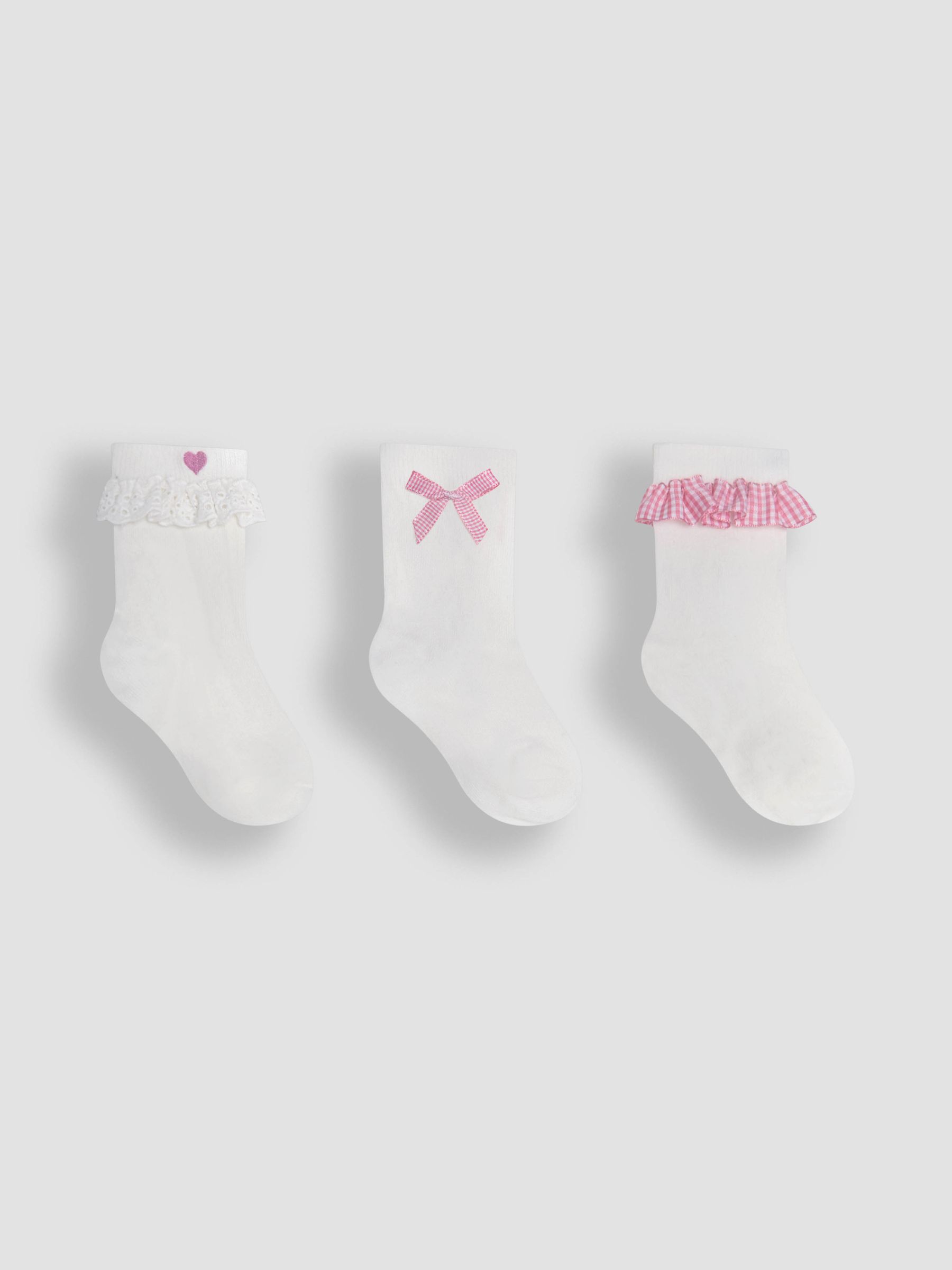 Pink Frilly Socks 3 Pack