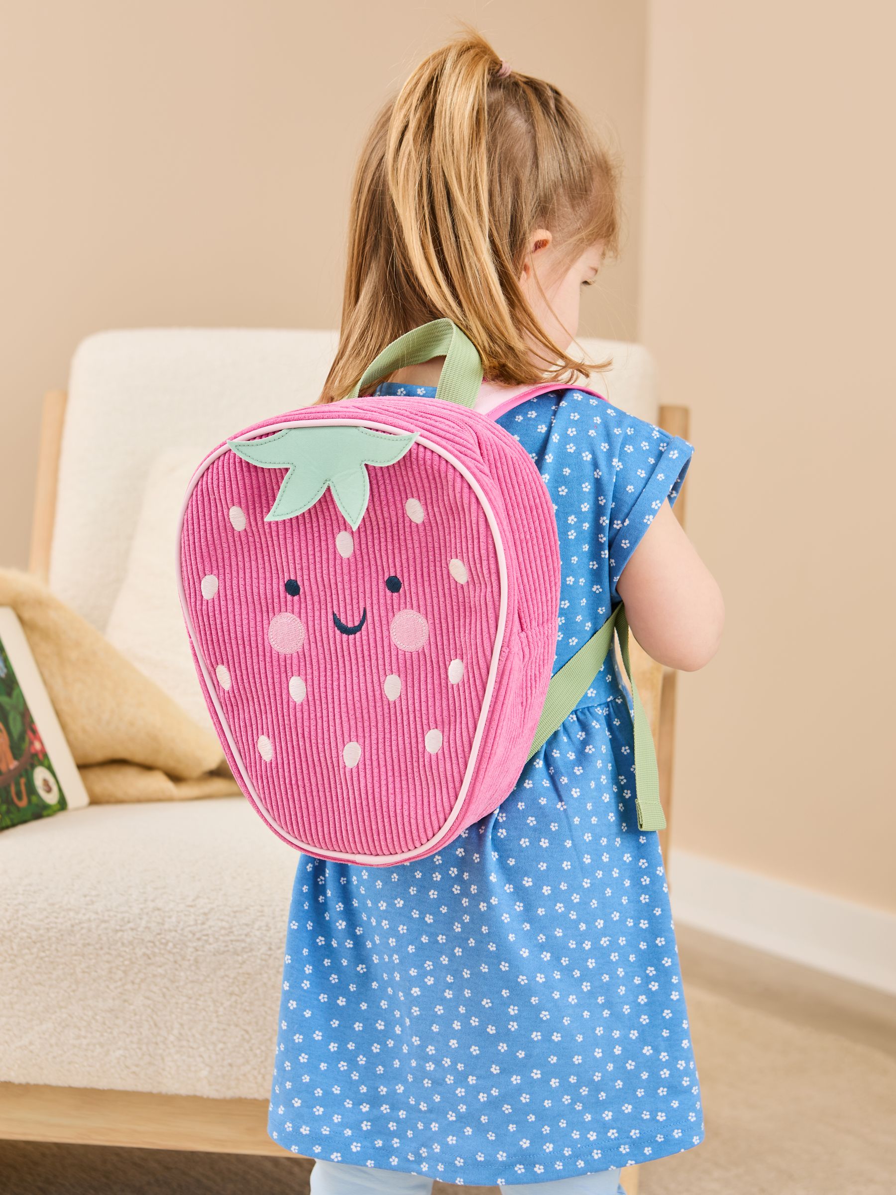 Strawberry Character Backpack
