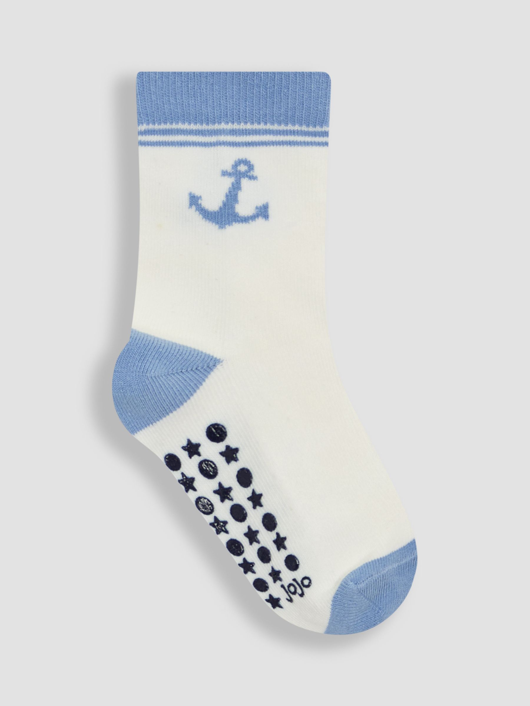Blue 3-Pack Printed Socks