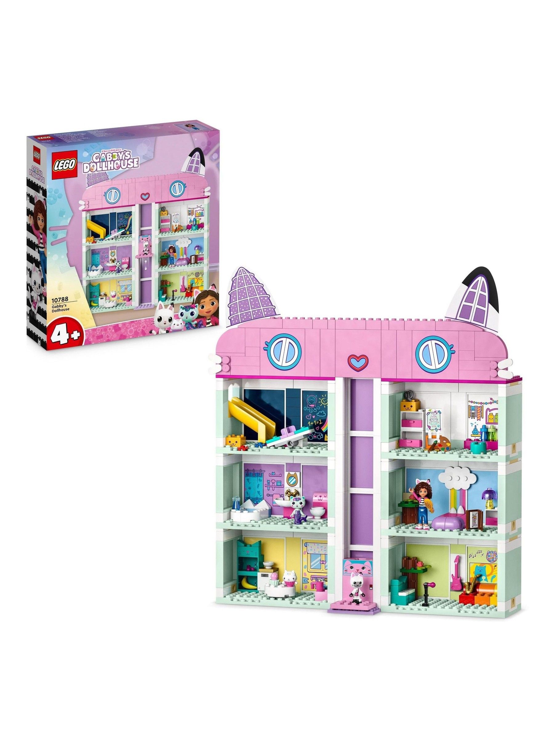 LEGO Gabbys Dollhouse Toy Playset with 4 Figures