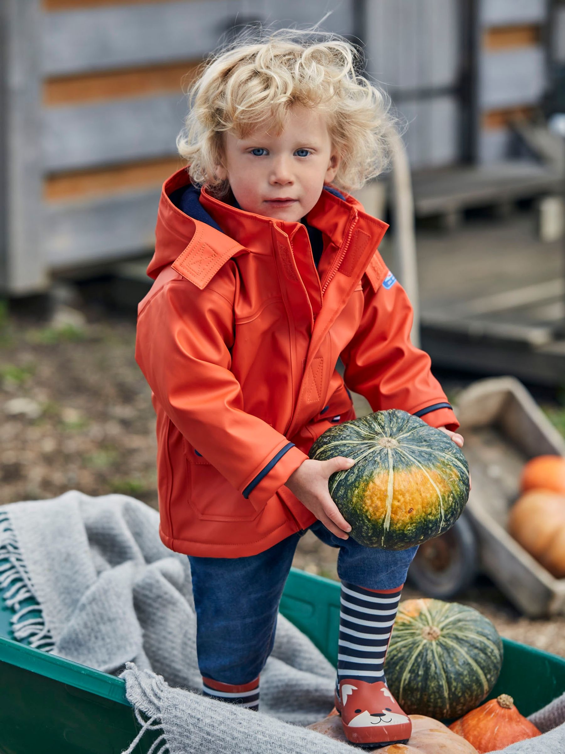Cosy Fisherman's Jacket in Rust