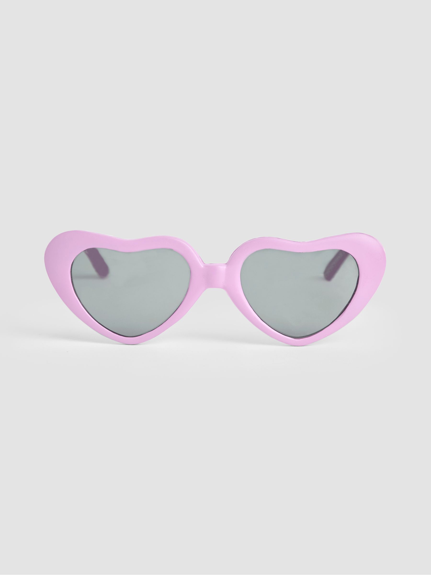 Lilac Heart Shaped Sunglasses