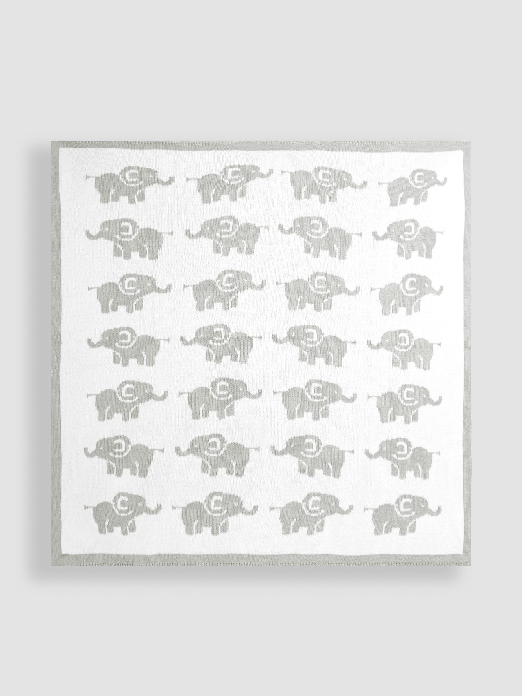 Grey Elephant Knitted Shawl