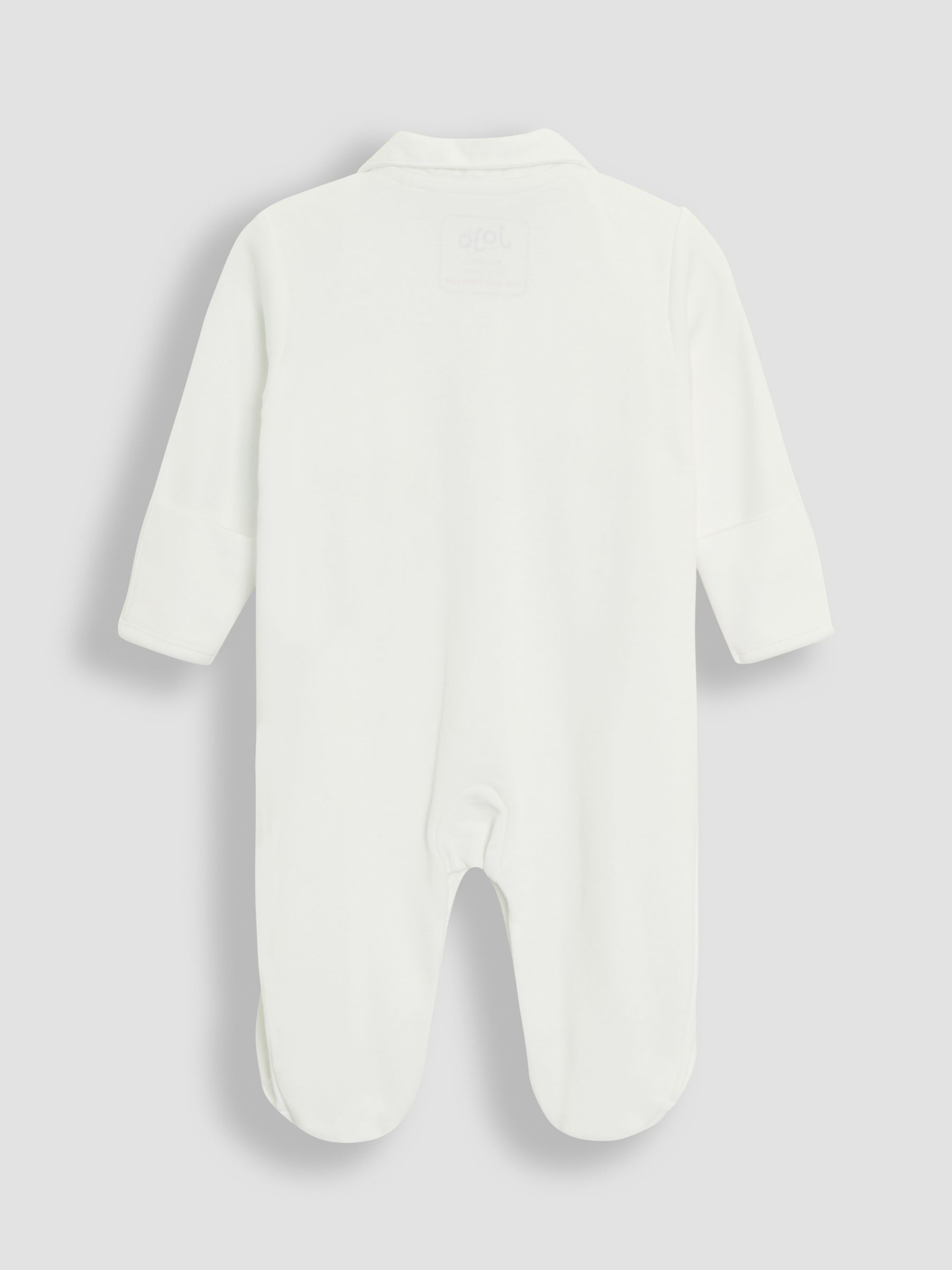 White 100% Cotton Embroidered Eid Sleepsuit