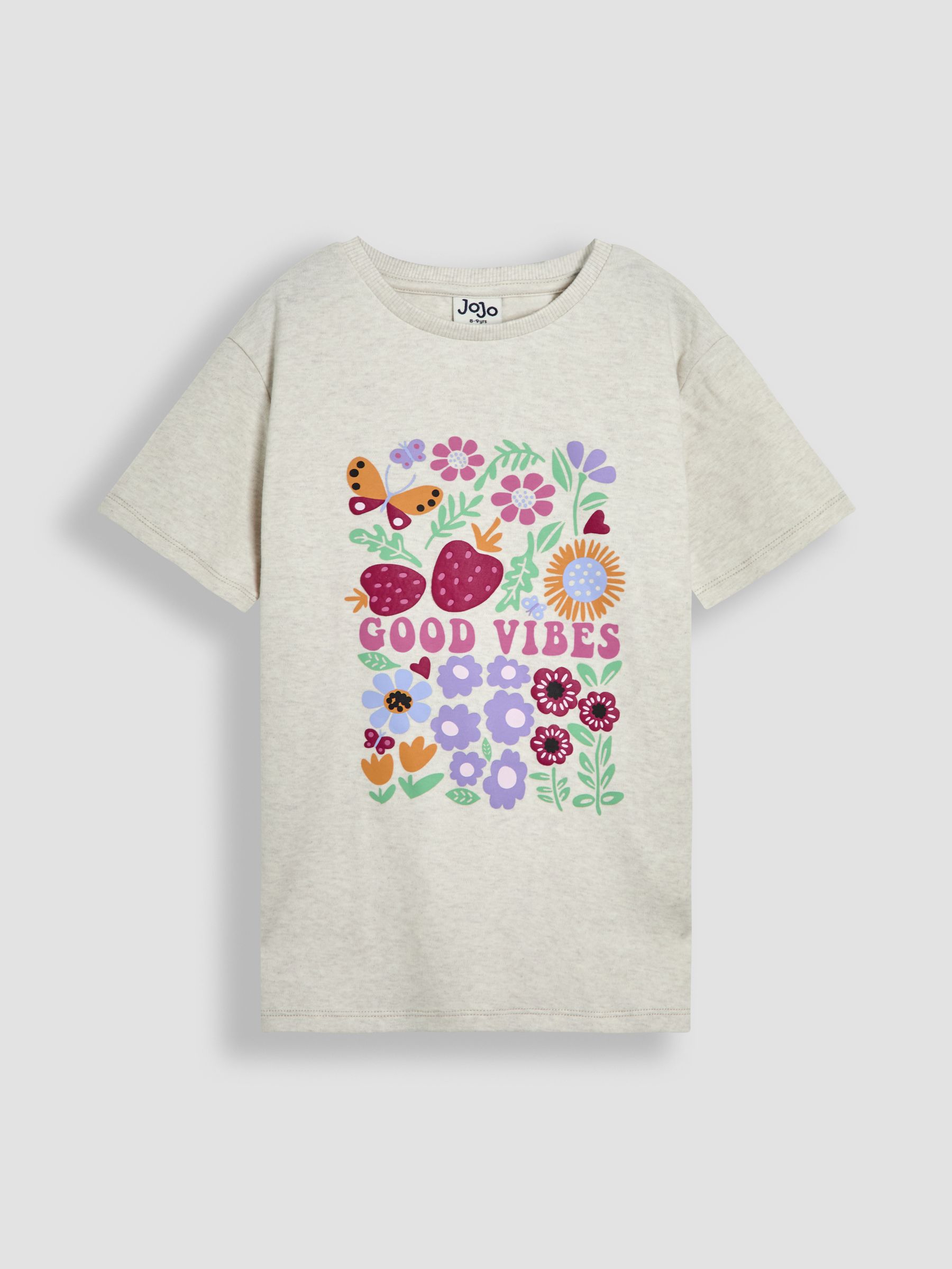 Cream Good Vibes Classic Crew Neck T-Shirt
