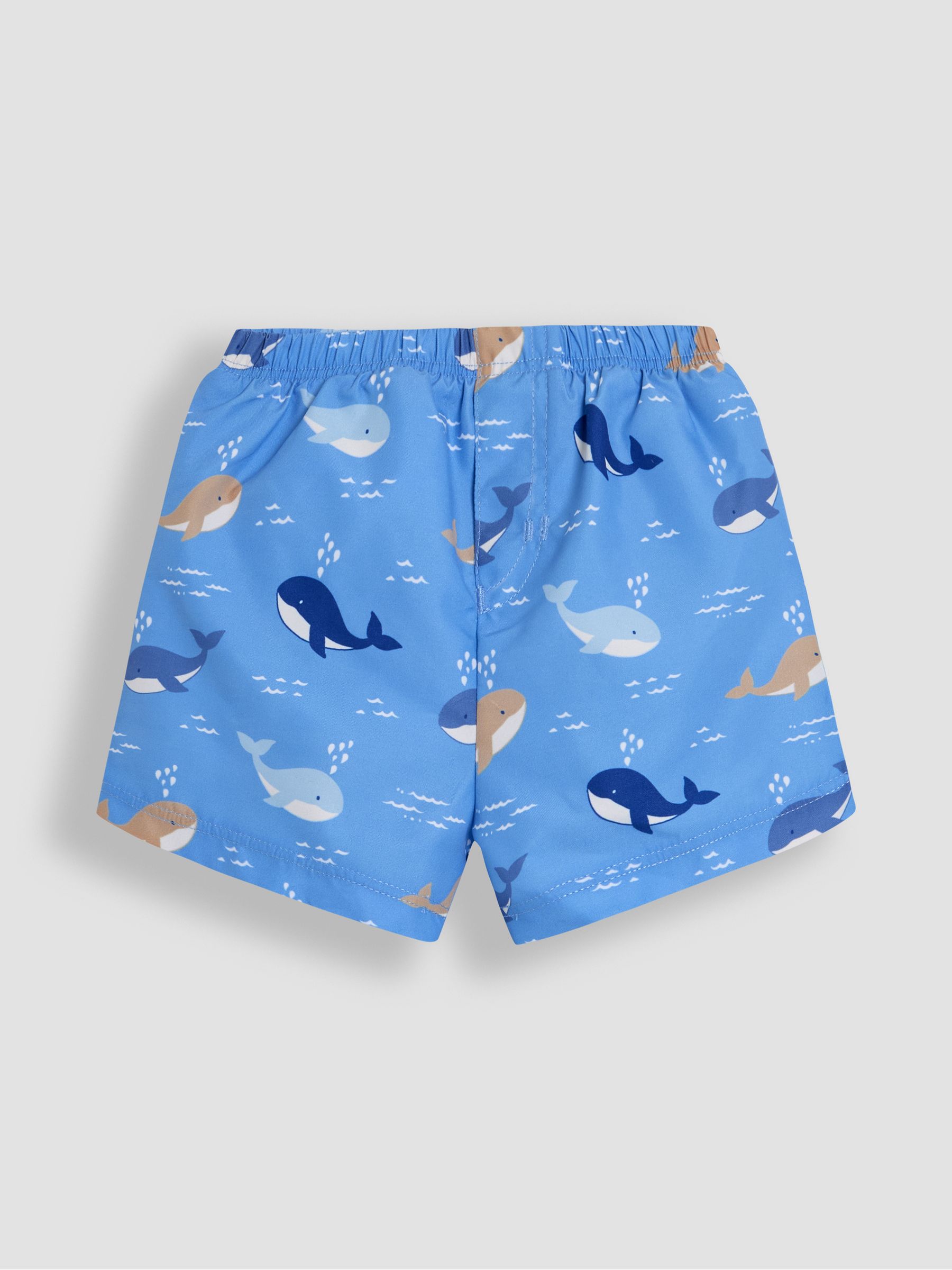 Blue Swim Shorts With Nappy