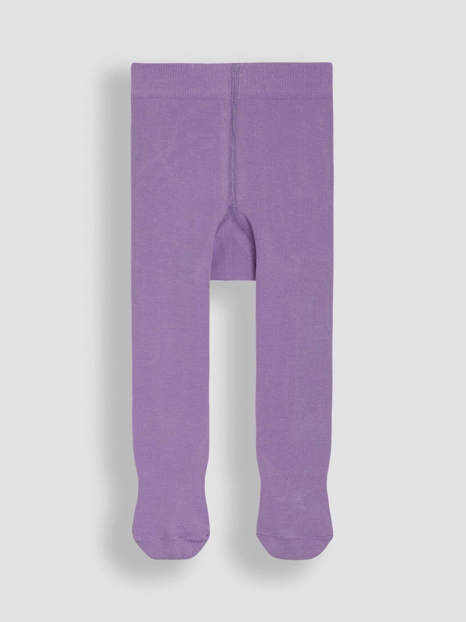 Lilac Purple Cotton Rich Plain Tights