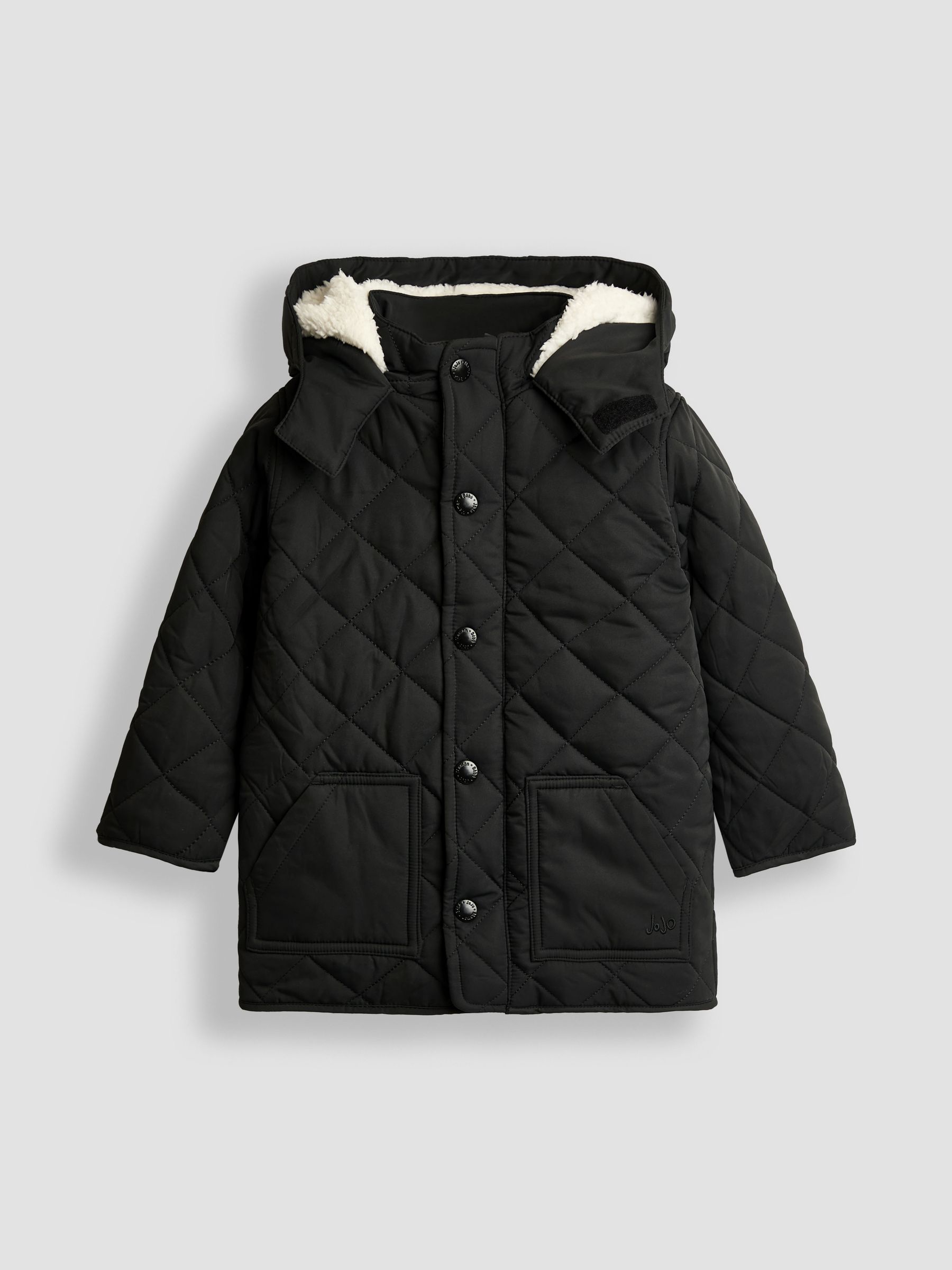 Black Quilted Coat
