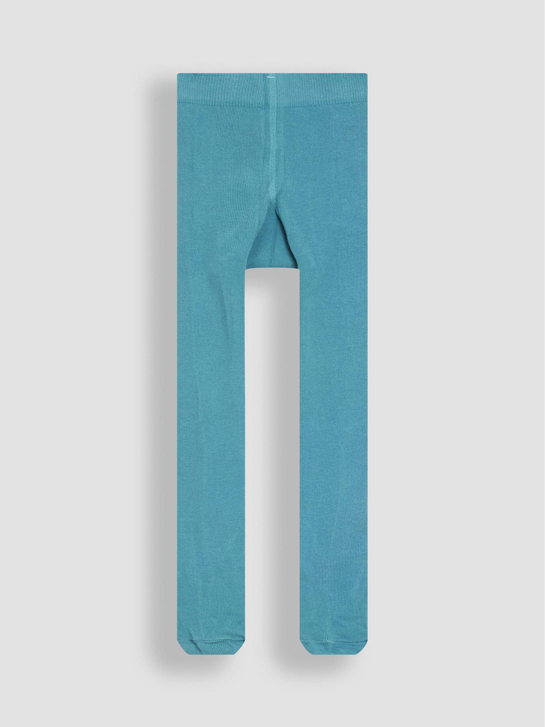 Duck Egg Blue Cotton Rich Plain Tights