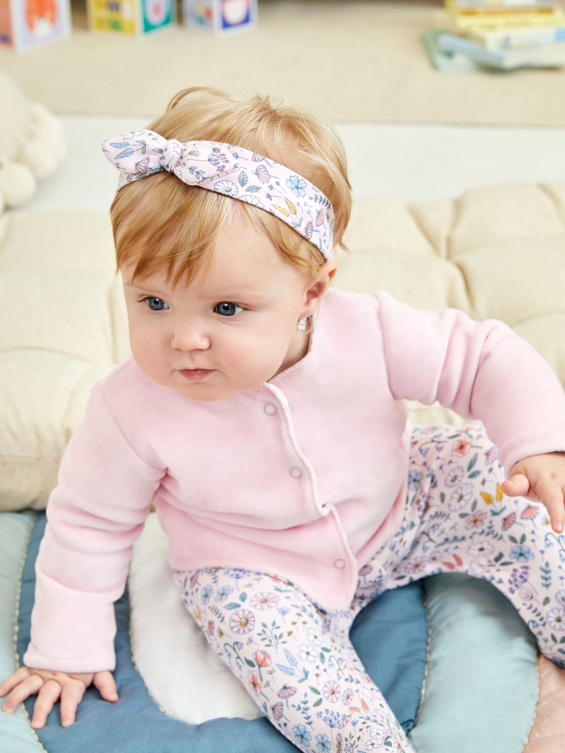 Yellow Duck 2-Piece Baby Sleepsuit & Velour Jacket Set