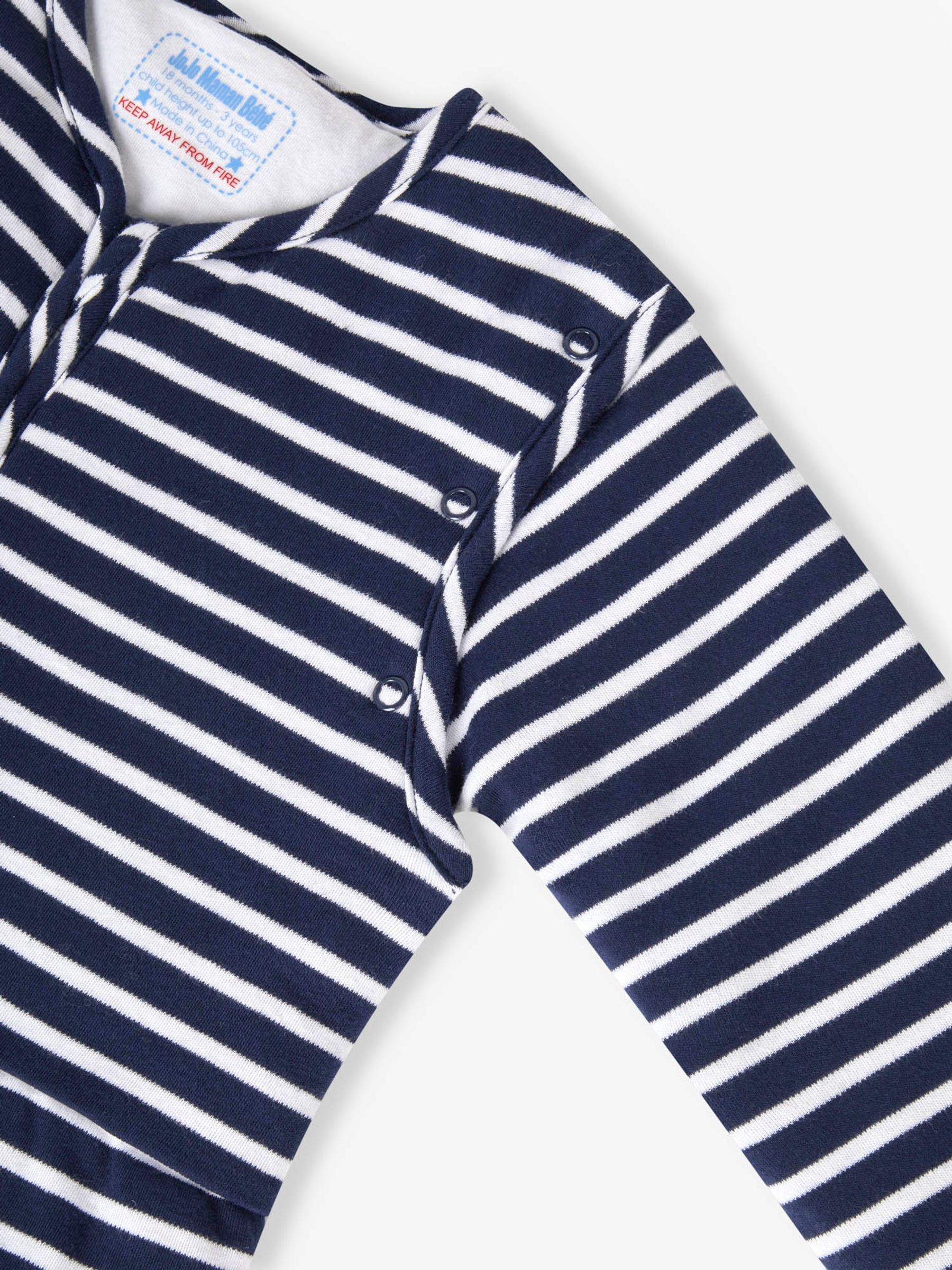 Navy Stripe 2.5 Tog Travel Toddler Sleeping Bag