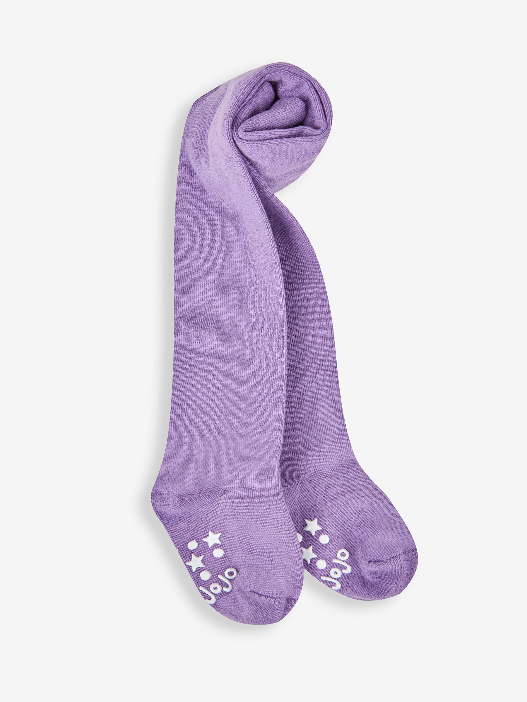 Lilac Purple Cotton Rich Plain Tights