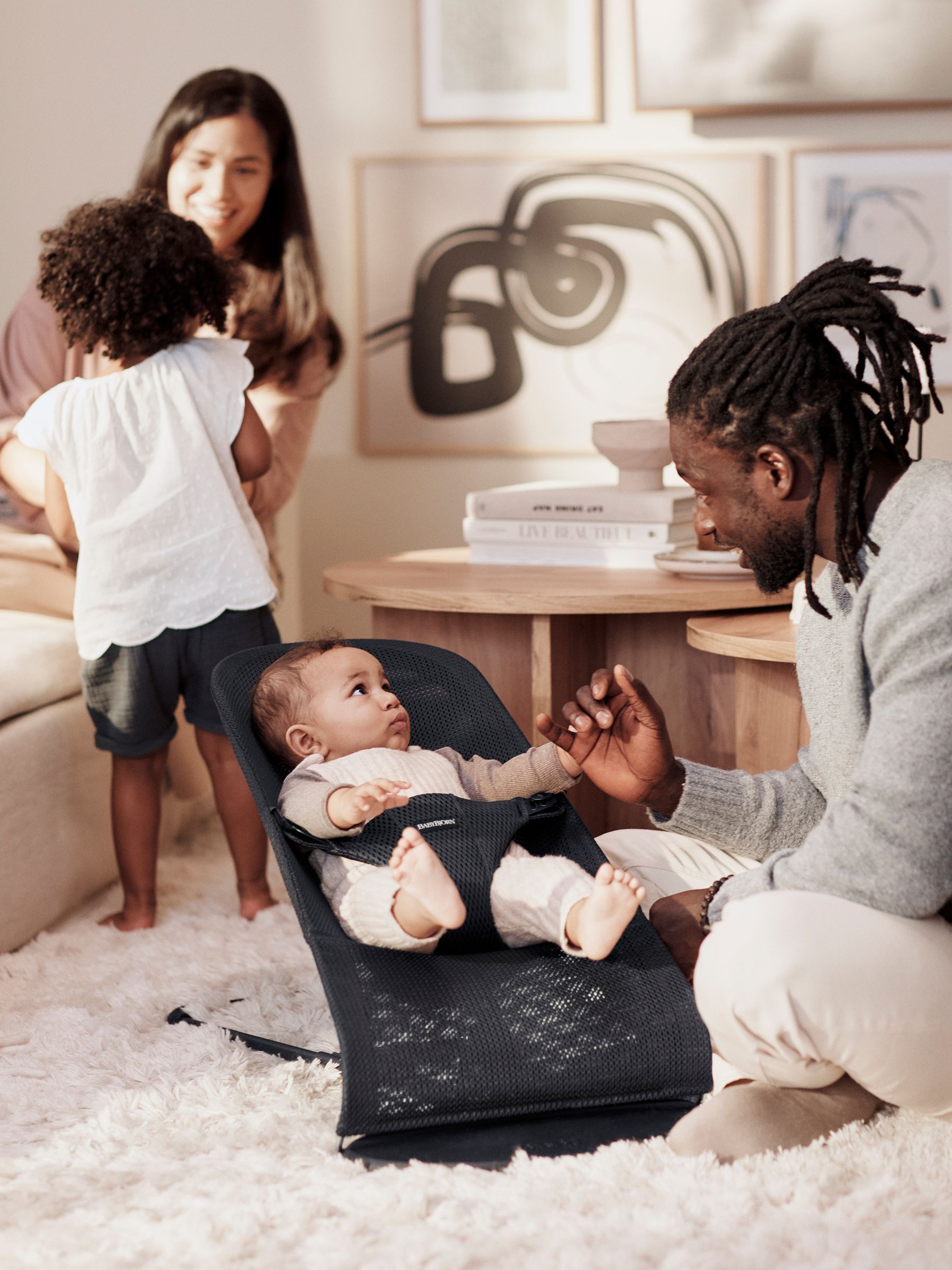 BabyBjörn Black Baby Bouncer Bliss 3D Mesh Black