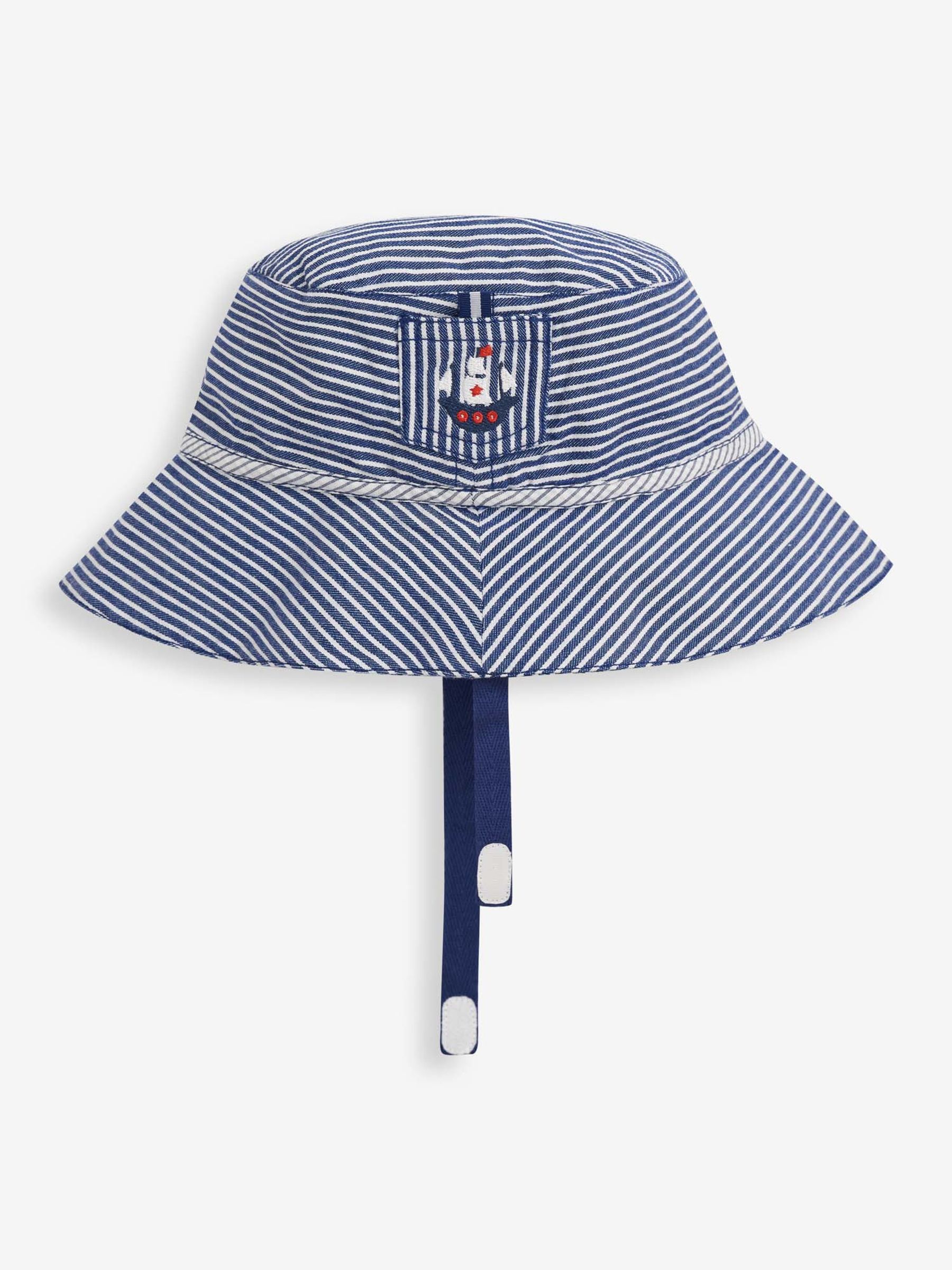 Nautical Stripe Sun Hat in Navy