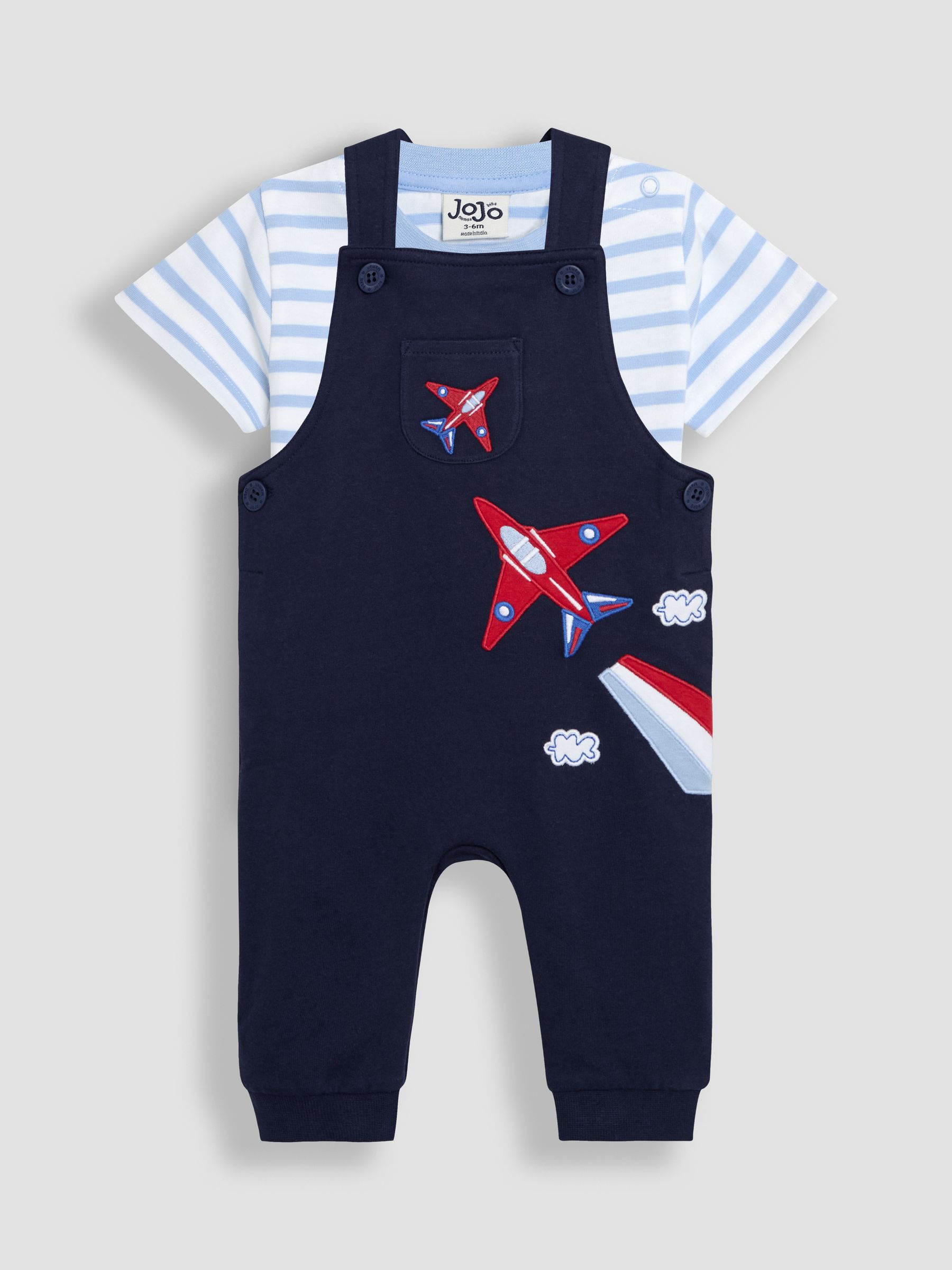 Navy 2-Piece Red Arrows Dungarees And T-Shirt Set