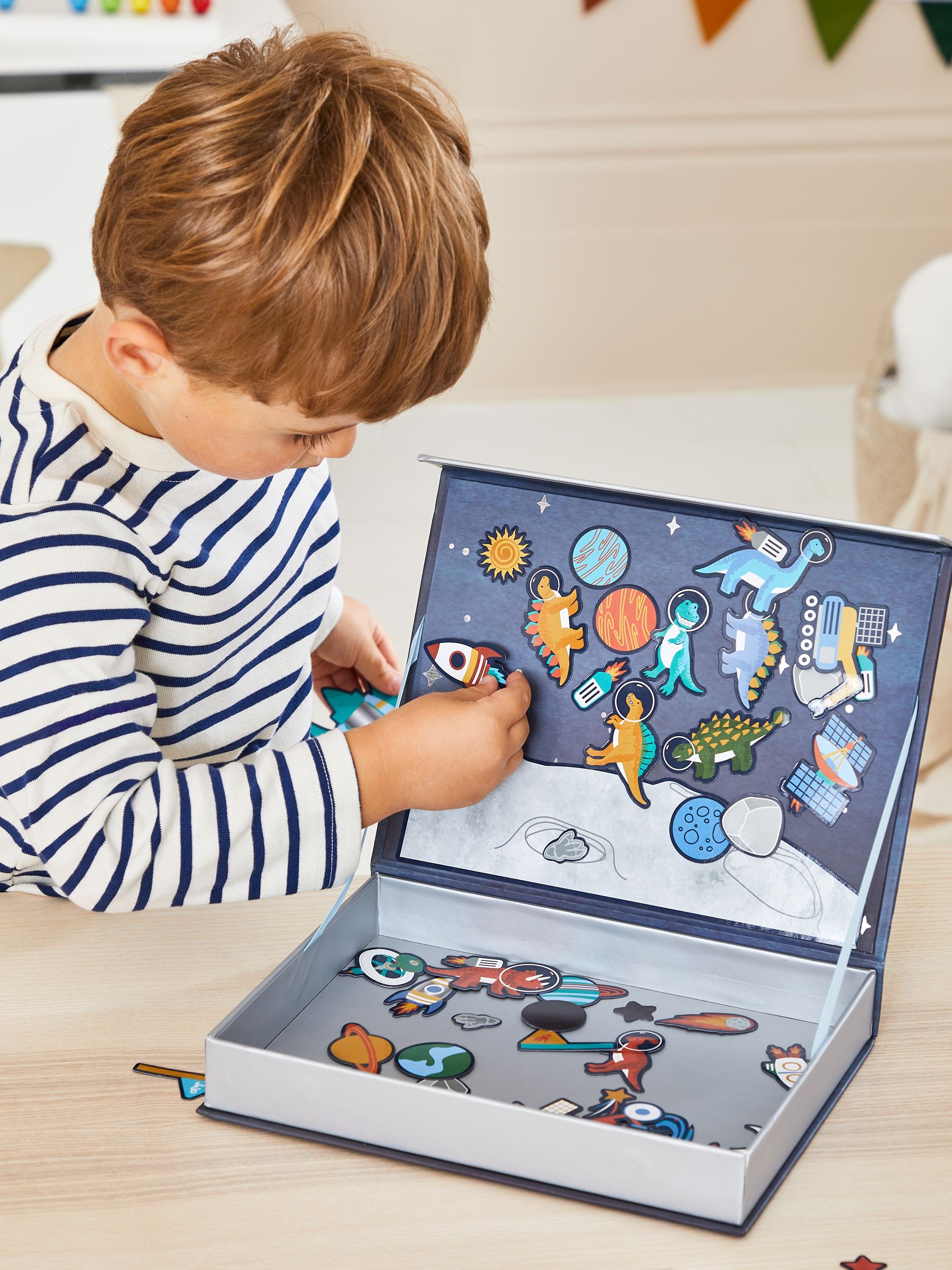 Build Your Own Magnetic Dinosaur Space Scene