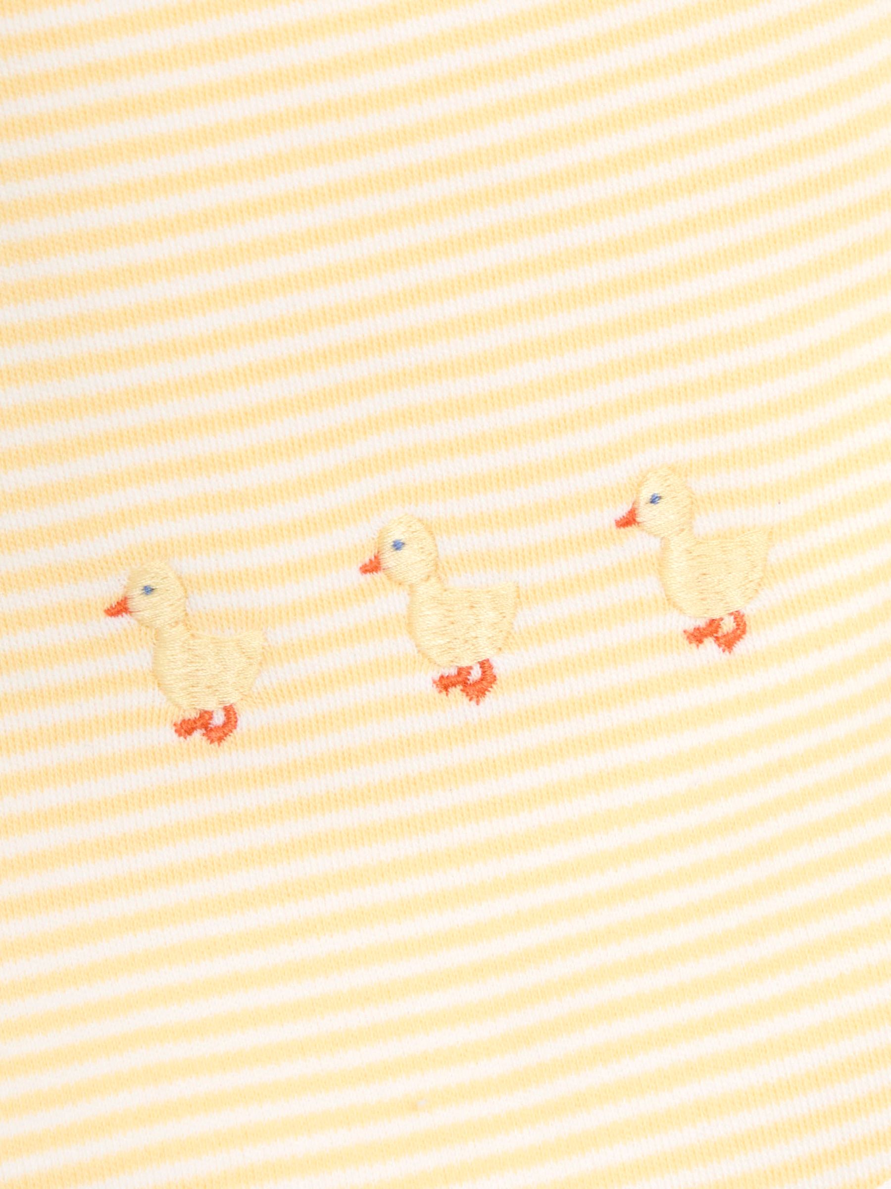 Yellow Baby Embroidered Bib