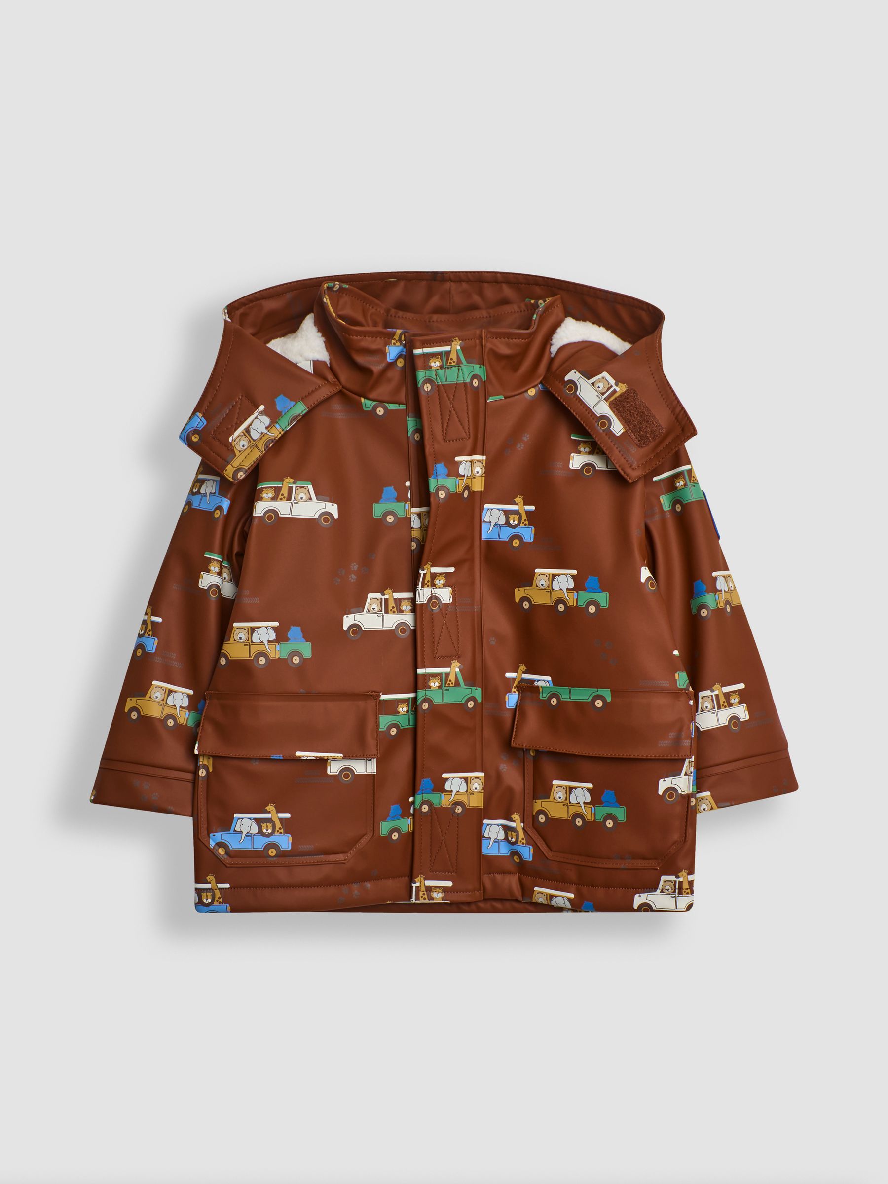 Brown Safari Cosy Waterproof Jacket