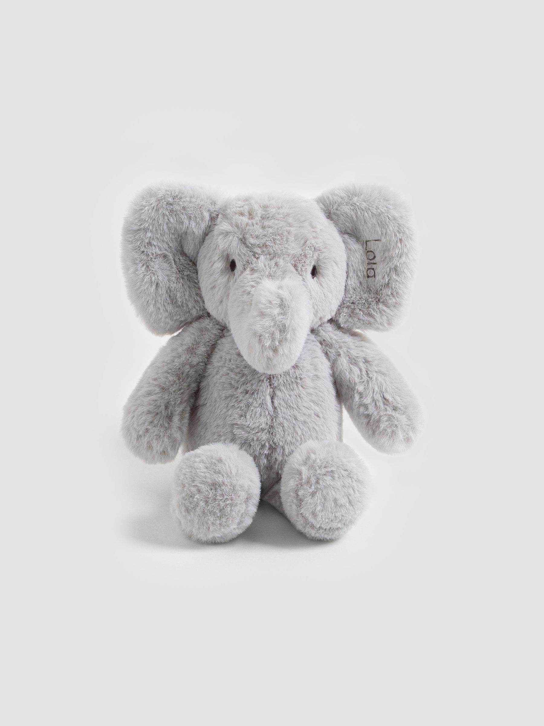 Grey Elbert Elephant Personalised Soft Toy Medium