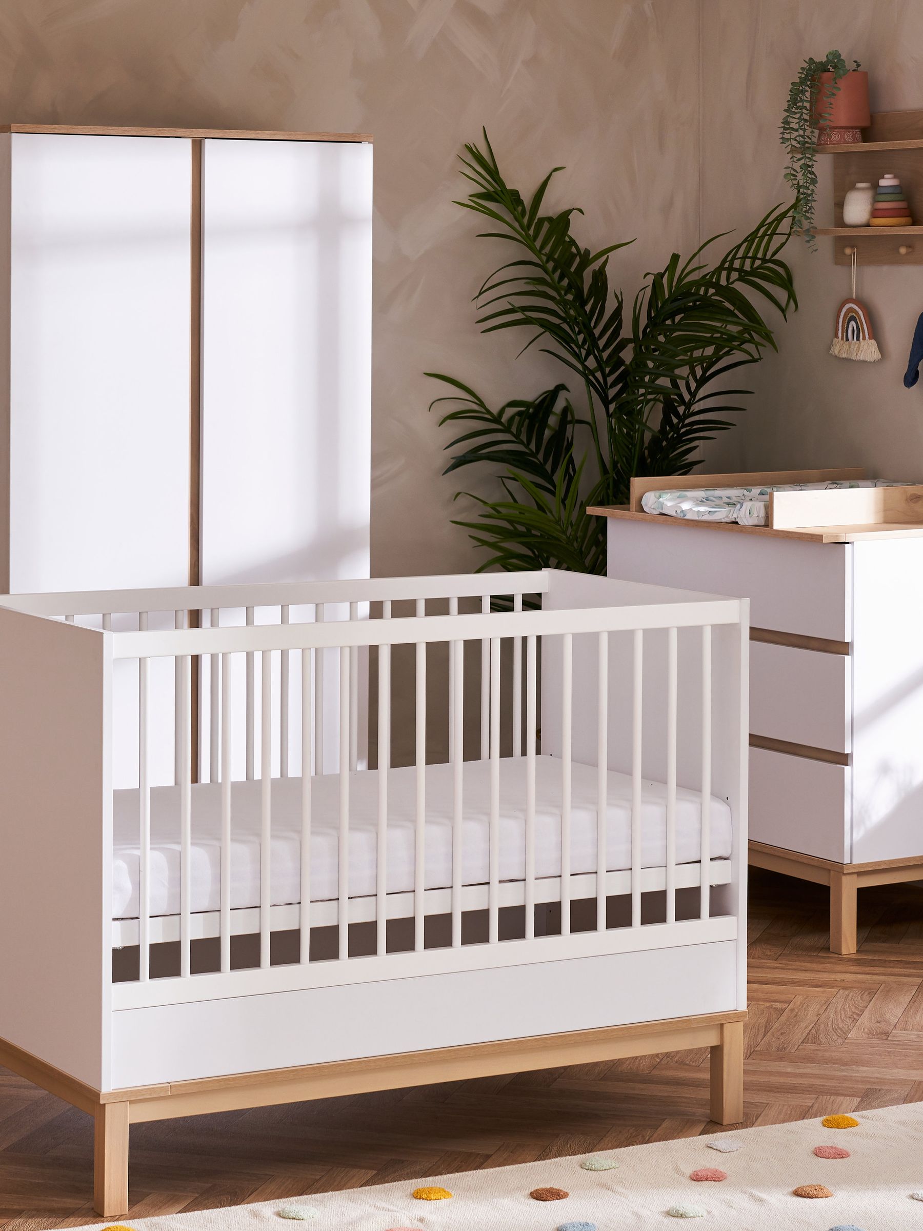 Obaby White Small Astrid Cot Bed
