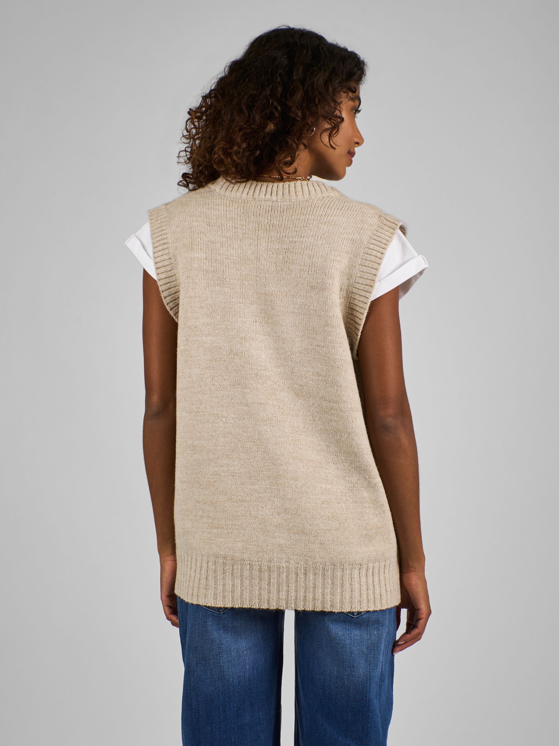 Cream Maternity Tabard Jumper