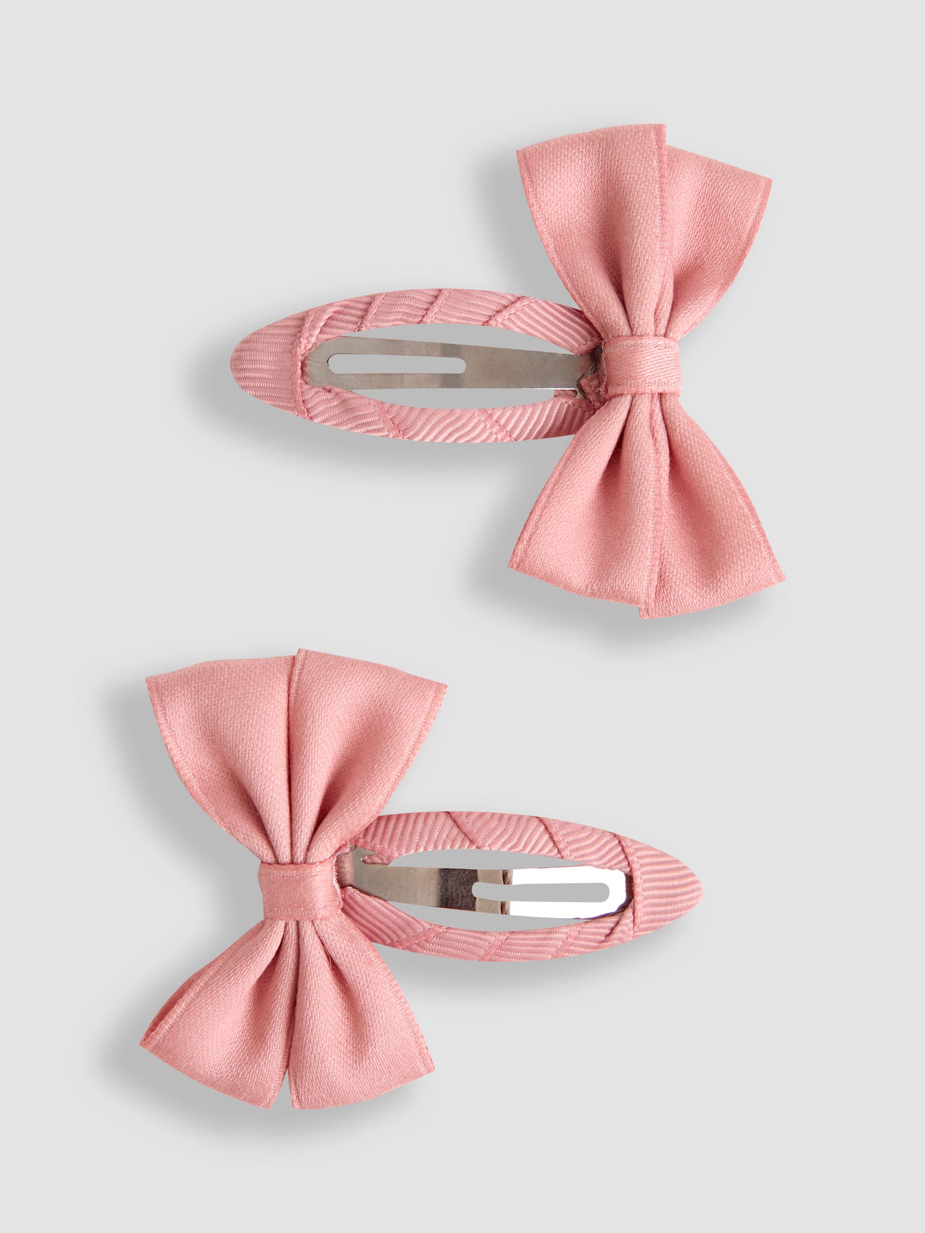 Pink Bow Hair Clips 2 Pack