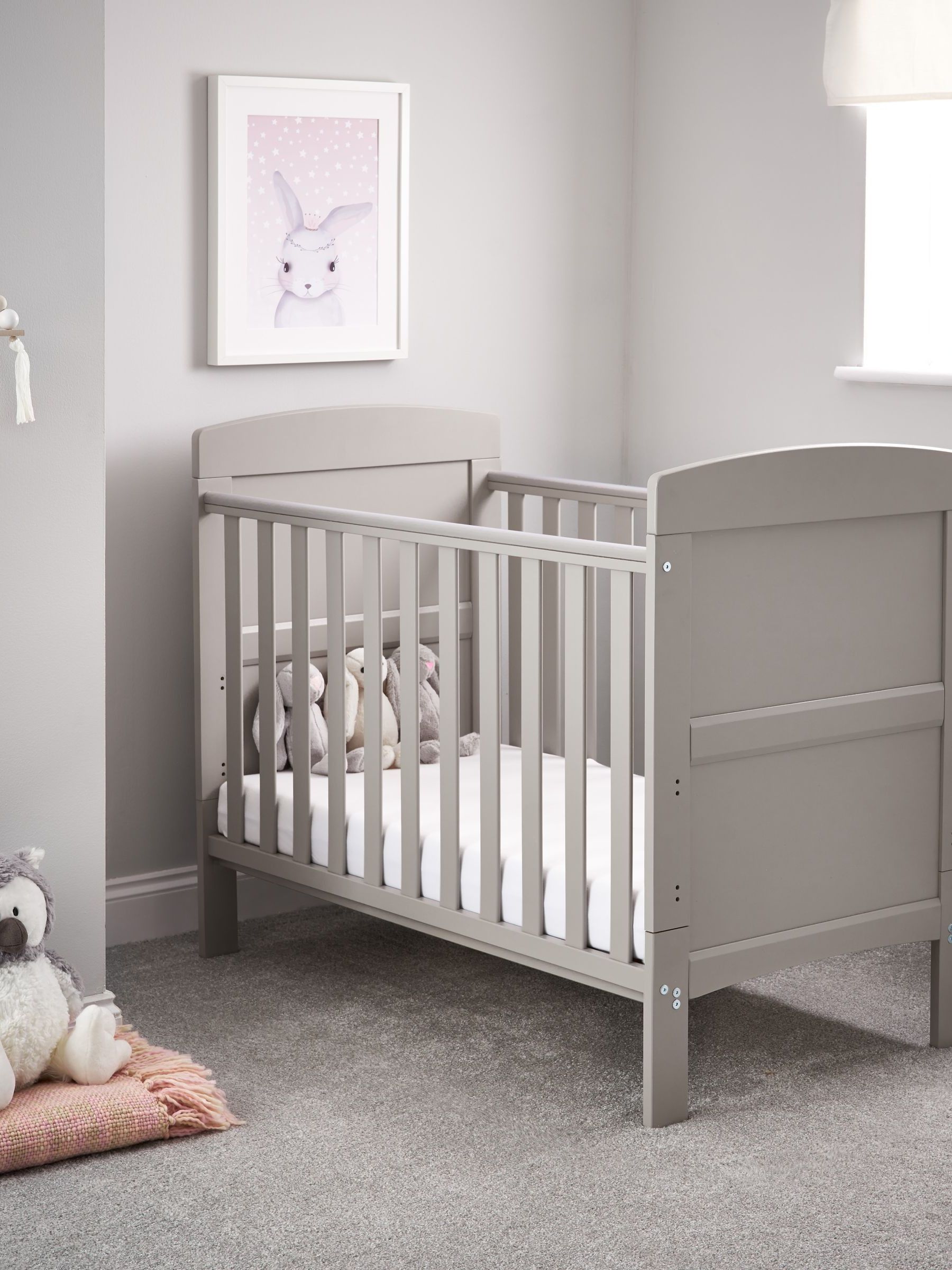 Obaby Grace Warm Grey Small Cot Bed