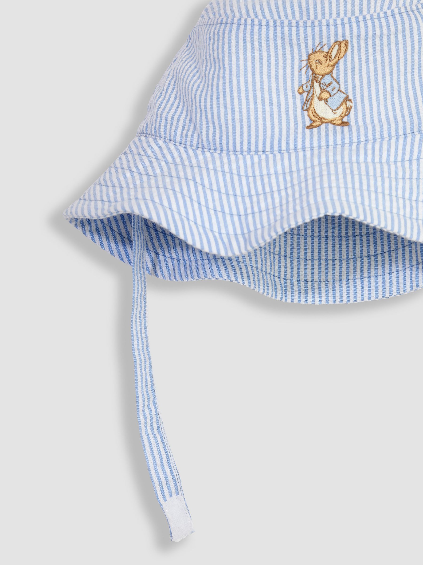 Peter Rabbit Embroidered Sun Hat in Blue