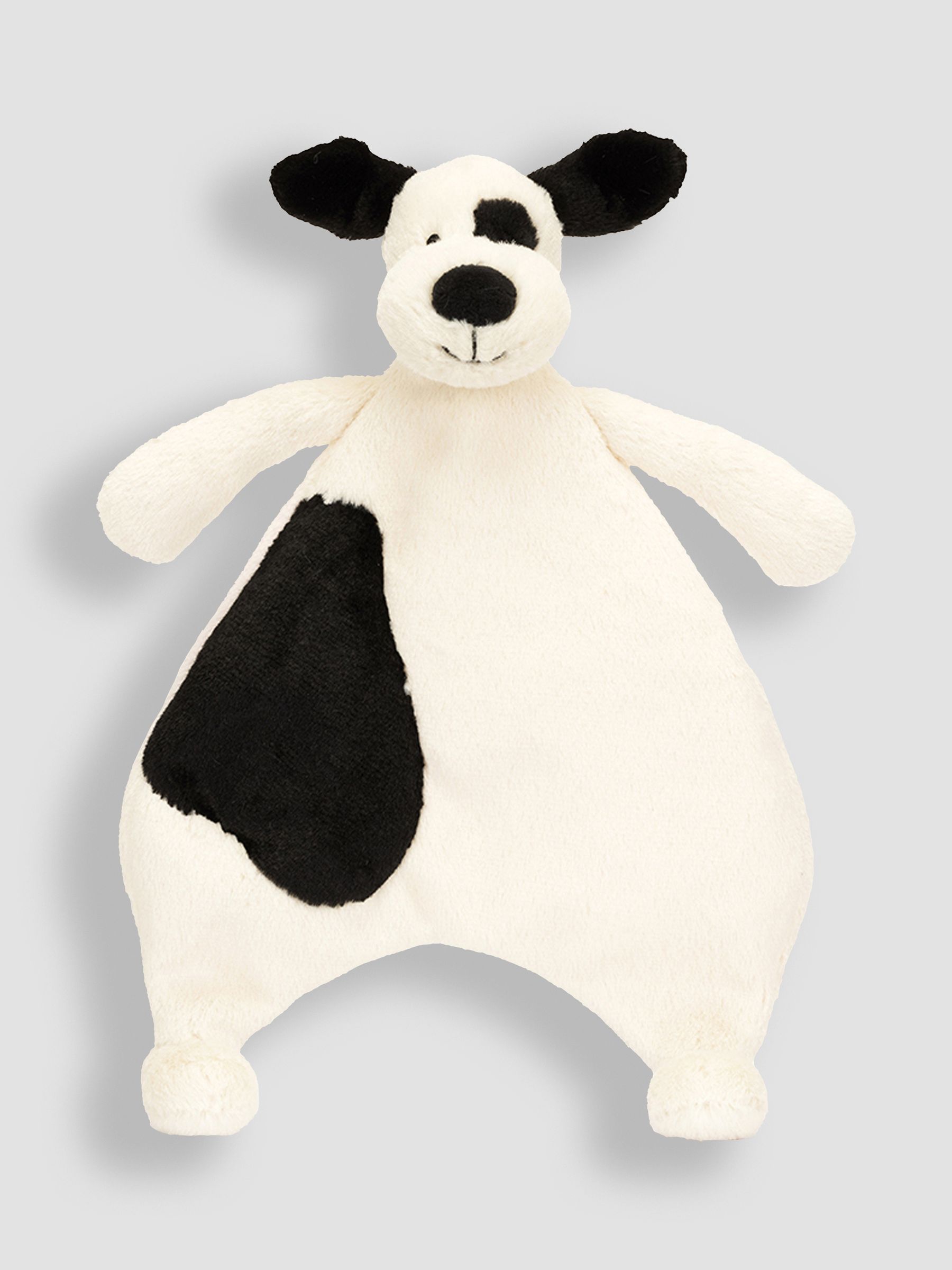 Jellycat Bashful Black & Cream Puppy Comforter