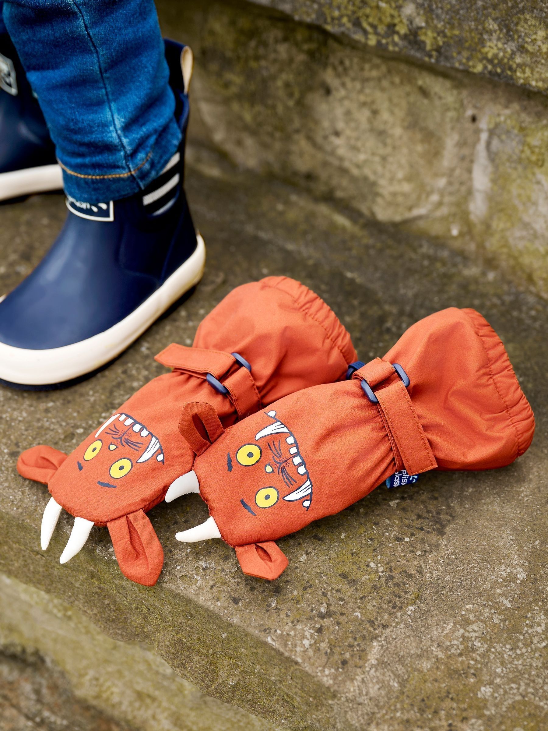 Brown The Gruffalo Waterproof Fleece Lined Mittens