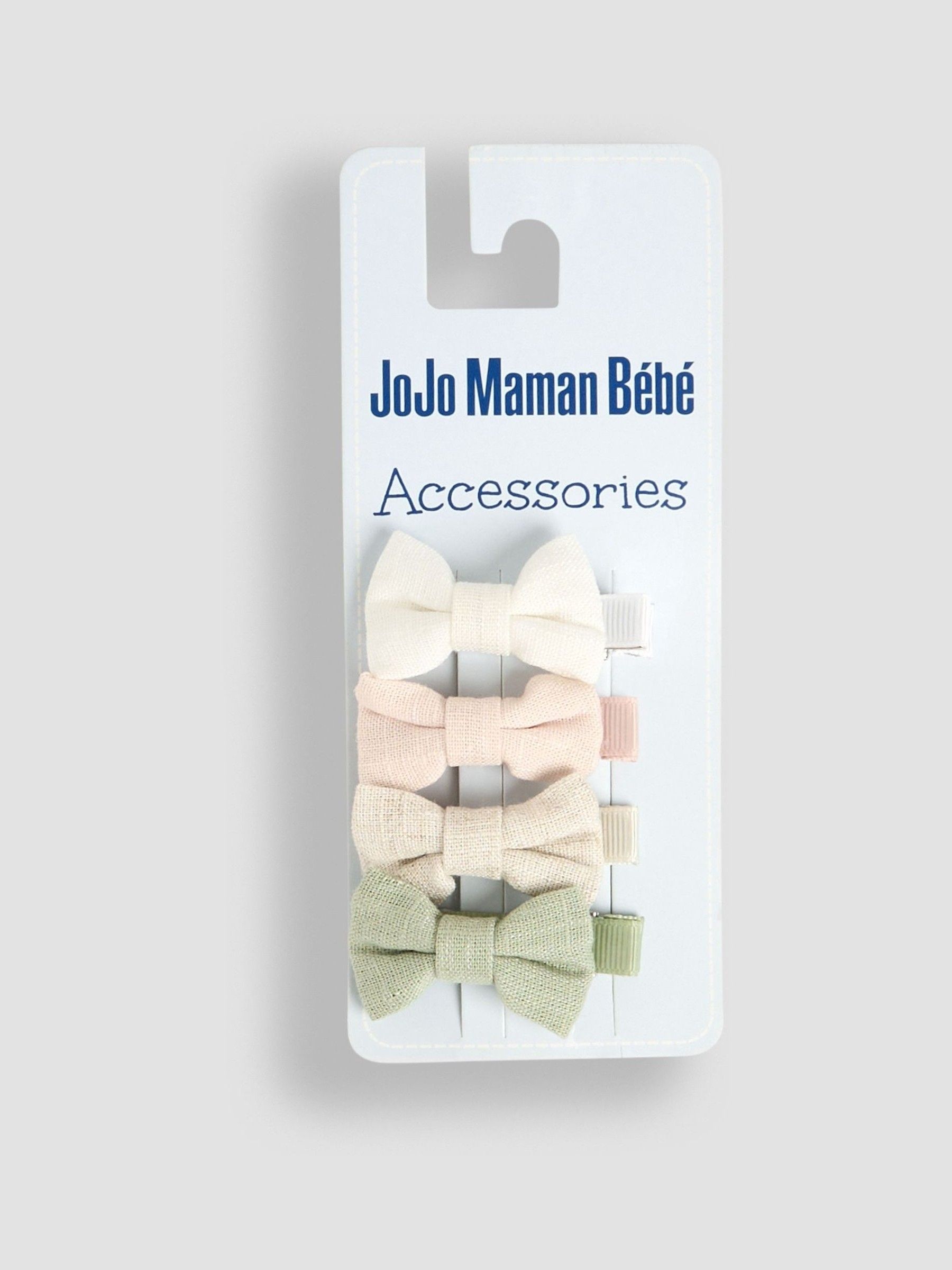 Pastel Bow Clips 4 Pack