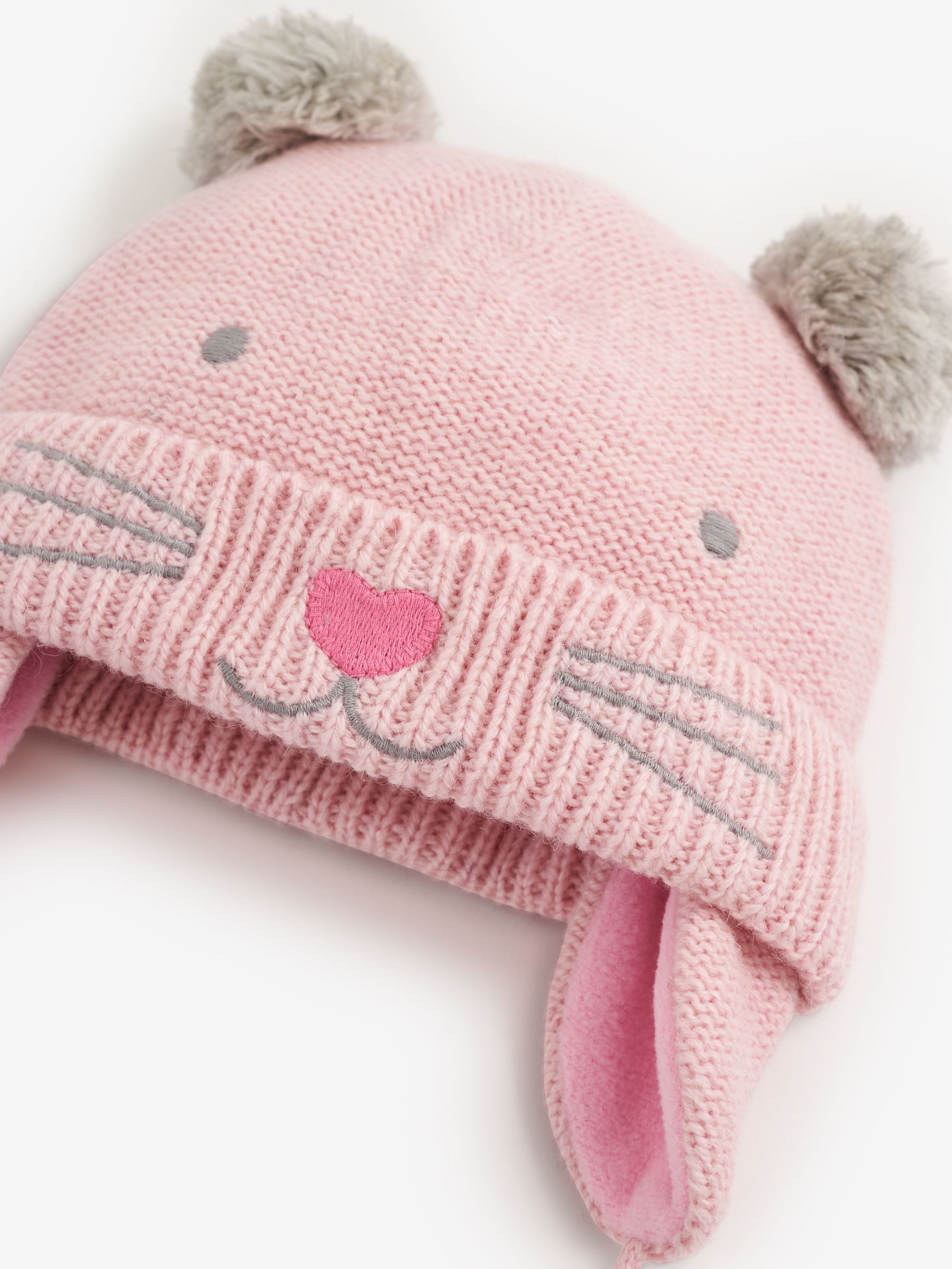 Pink Girls' Cat Hat