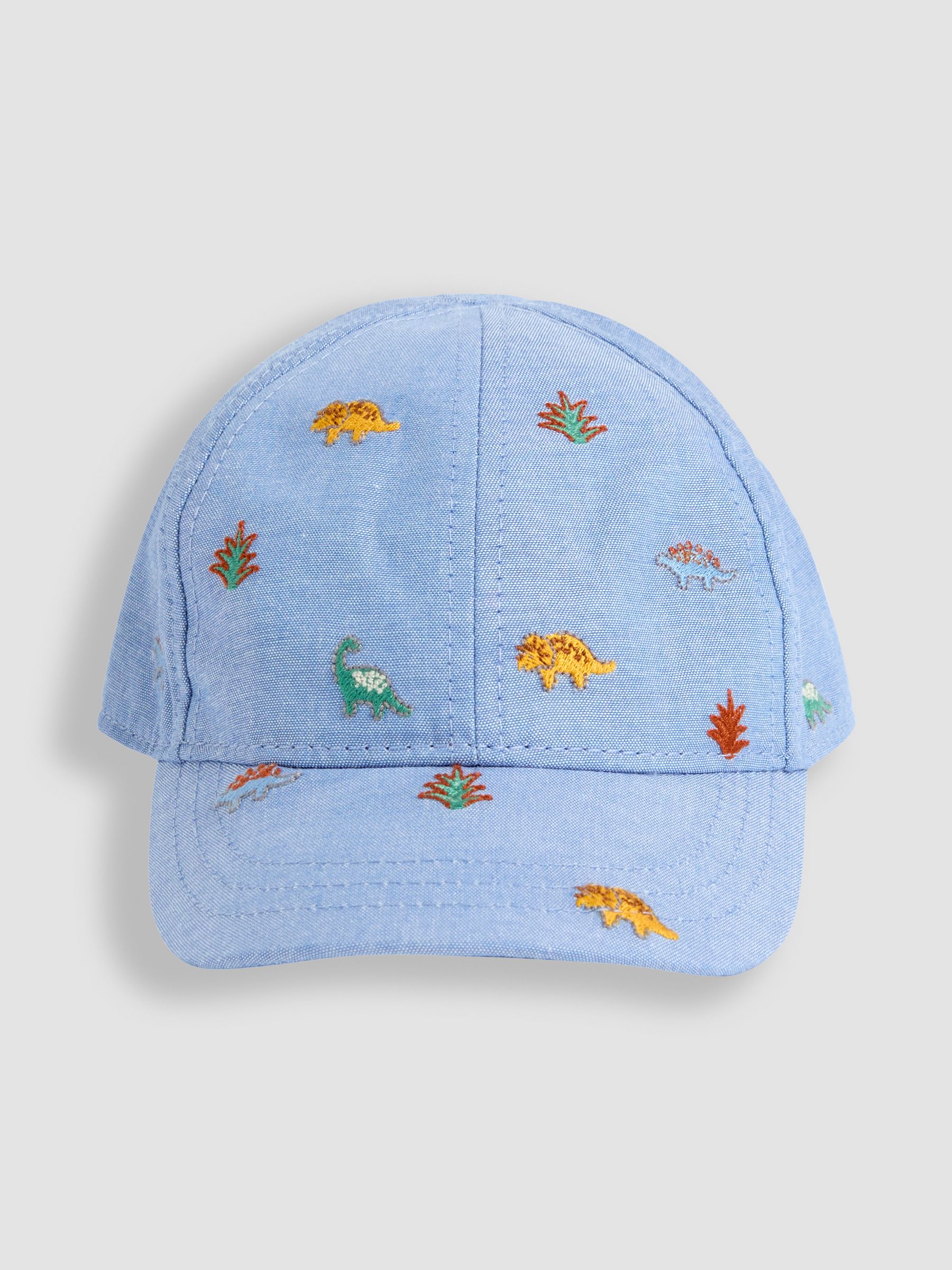 Denim Embroidered Cap
