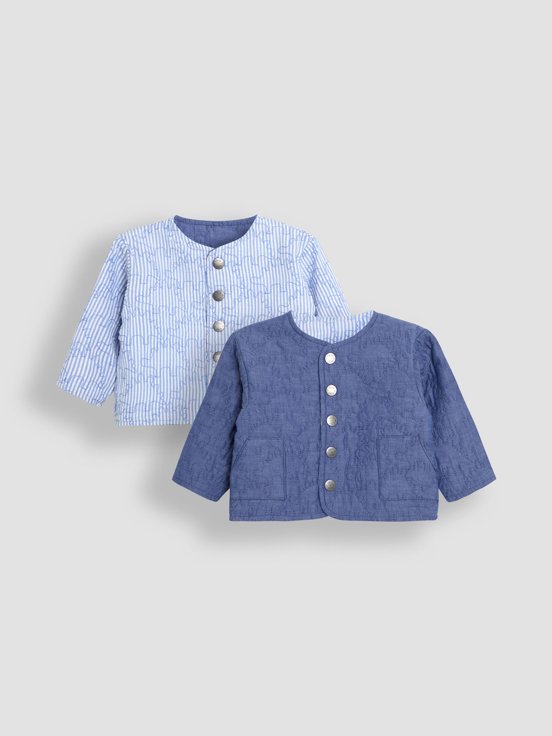 Denim Dino Quilted Reversible Jacket