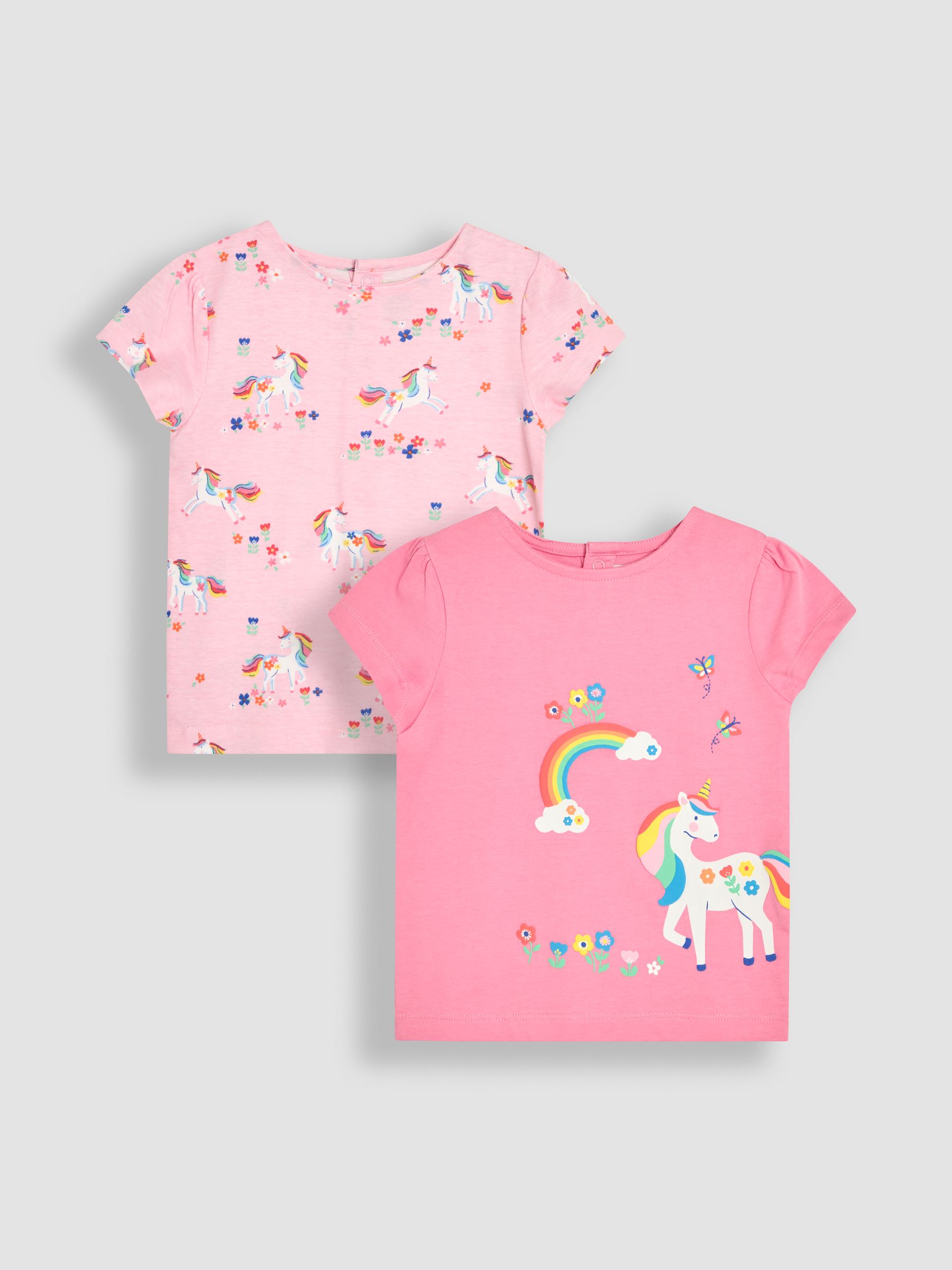 Green Spring Scene Printed T-Shirts 2 Pack