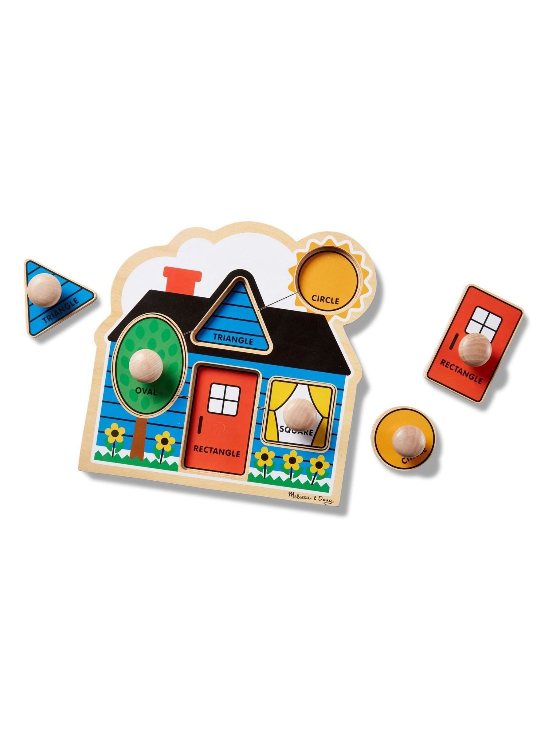 Melissa & Doug First Shapes Jumbo Knob Wooden Puzzle