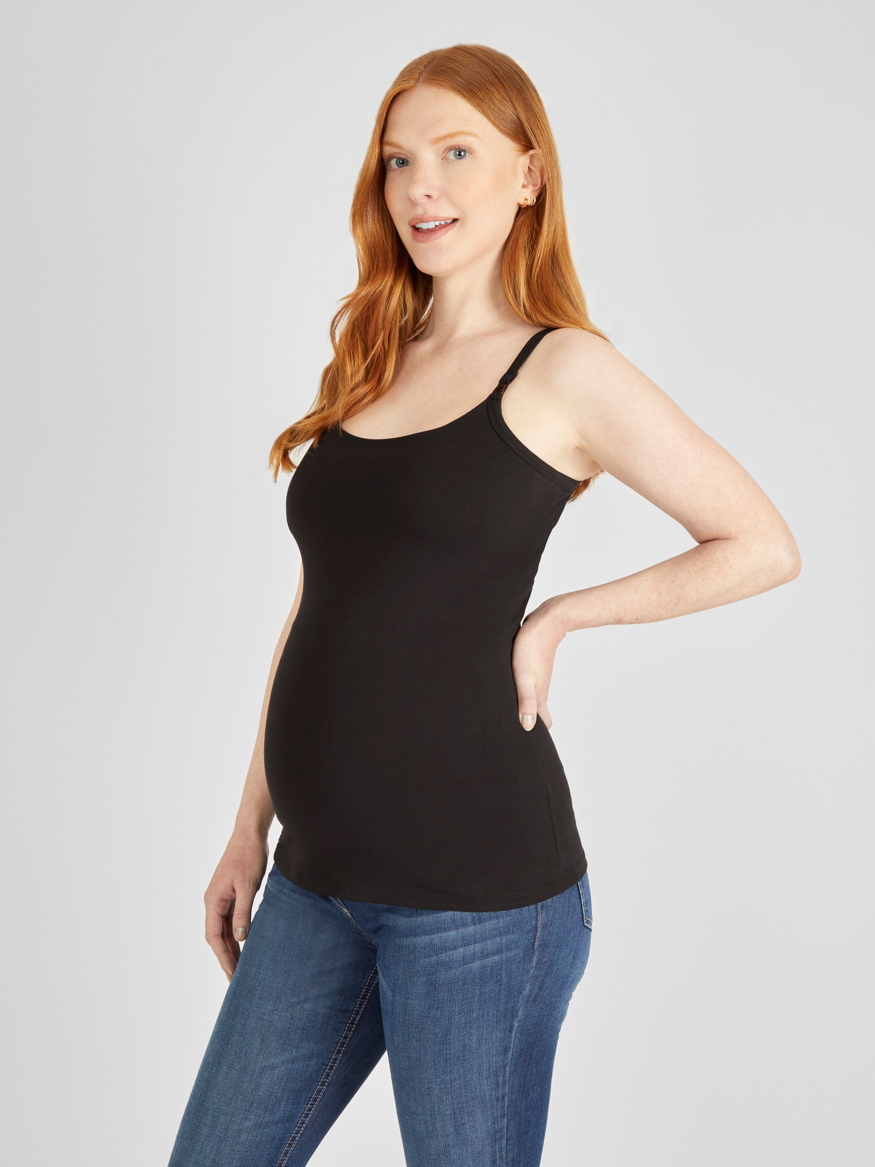 Black & White 2-Pack Maternity & Nursing Vest Tops