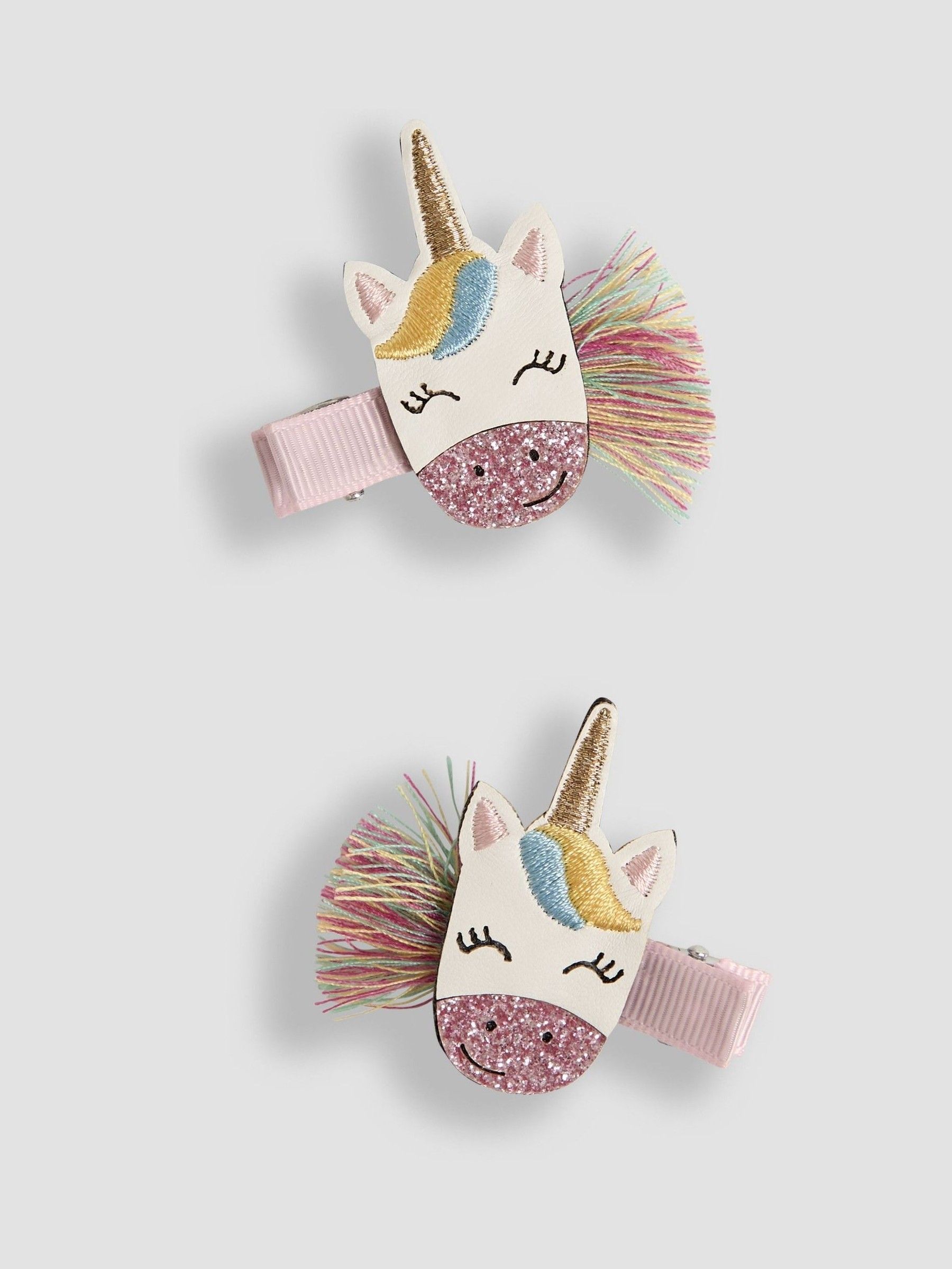 Pink Unicorn Clips 2 Pack