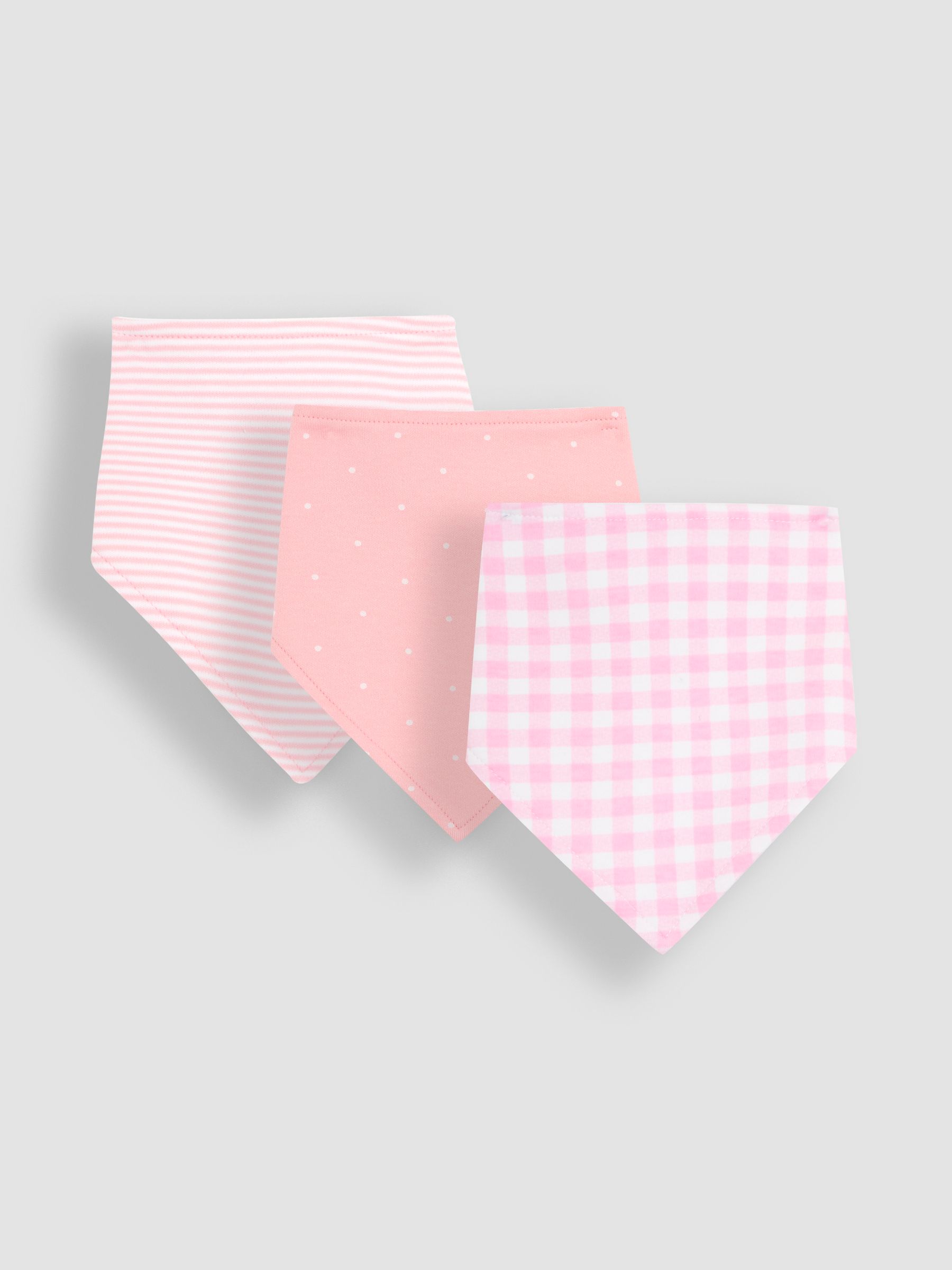 Pink Dribble Bibs 3 Pack