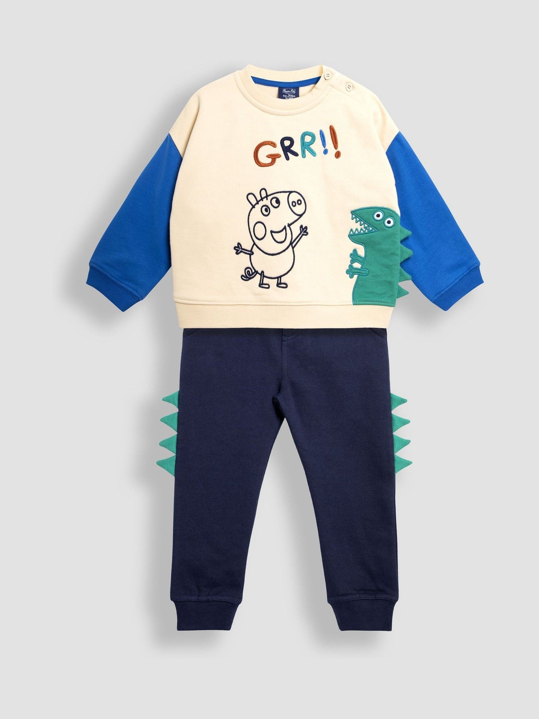 Navy Peppa Pig Appliqué Sweatshirt & Joggers Set