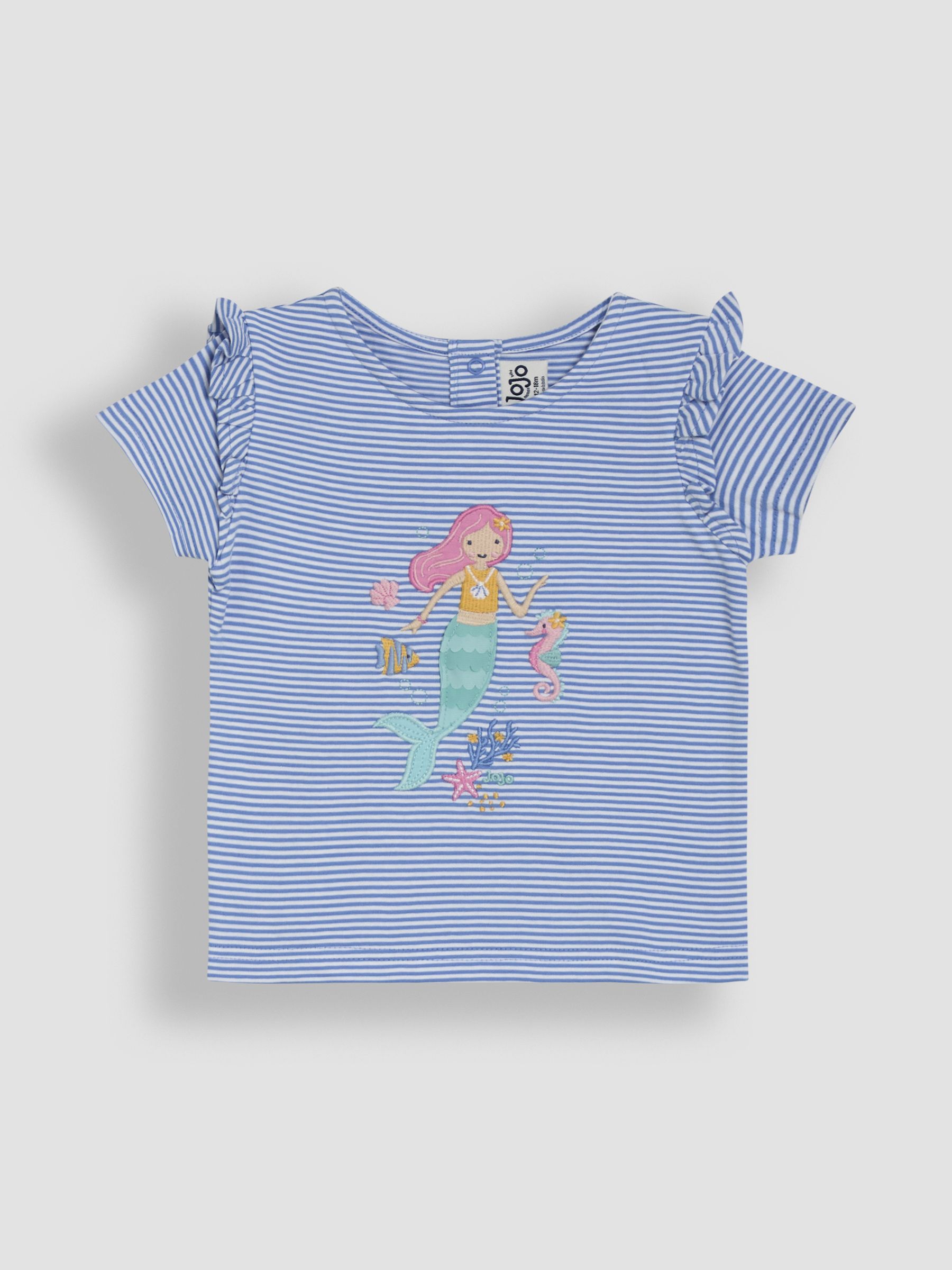 Pink Ice Cream Appliqué Frill Shoulder T-Shirt