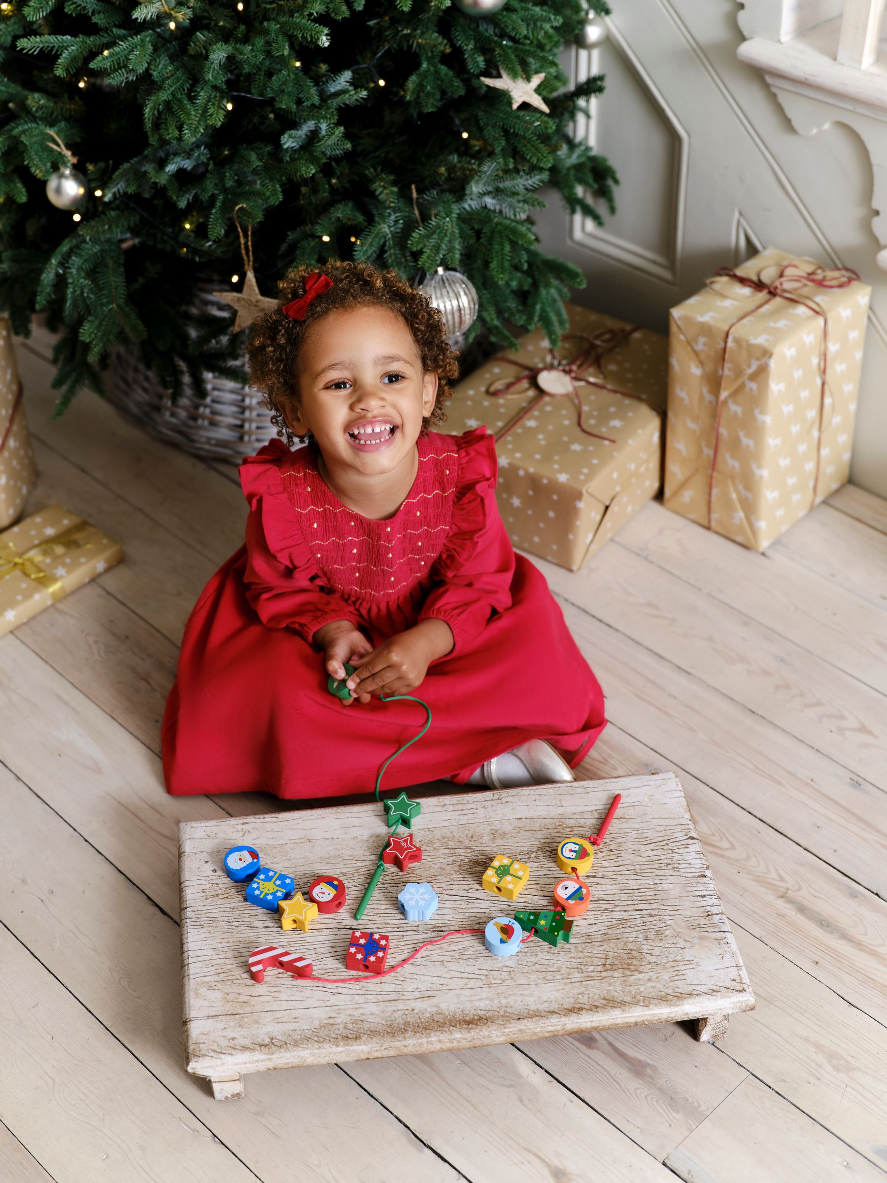 Christmas Threading Beads