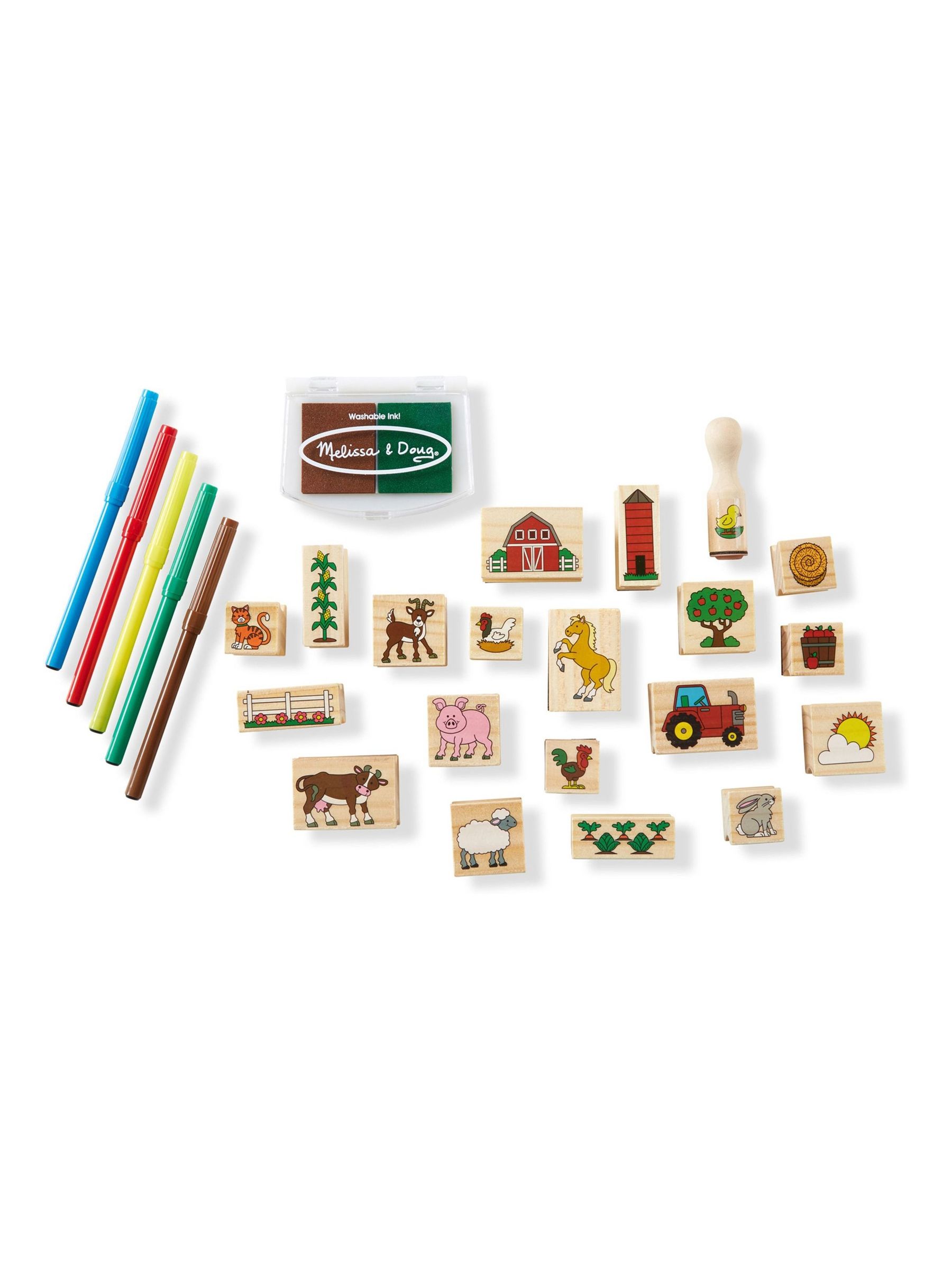 Melissa & Doug Multi Stamp A Scene Farm