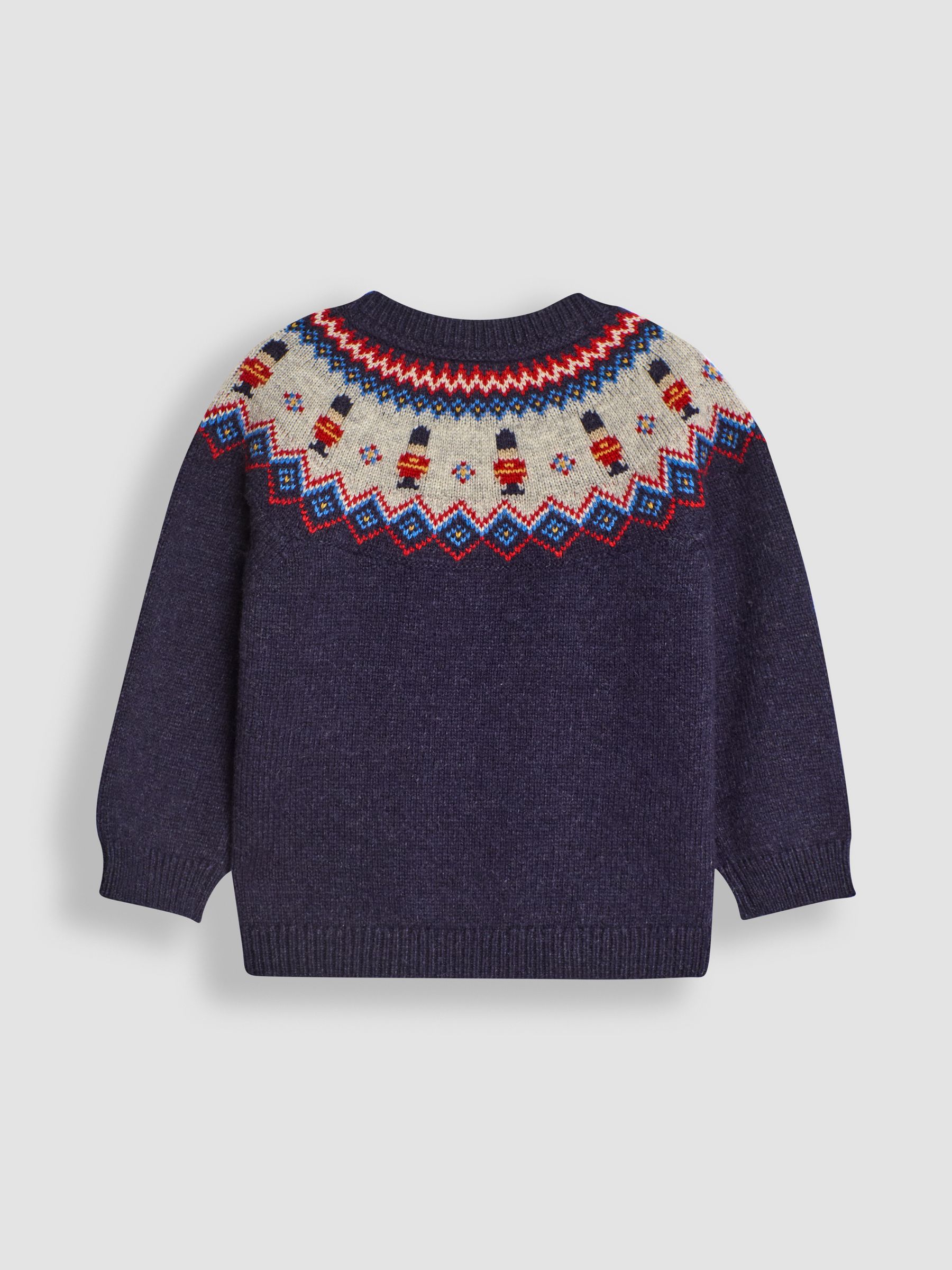 Navy Kings Guard Knit Fair Isle Jumper