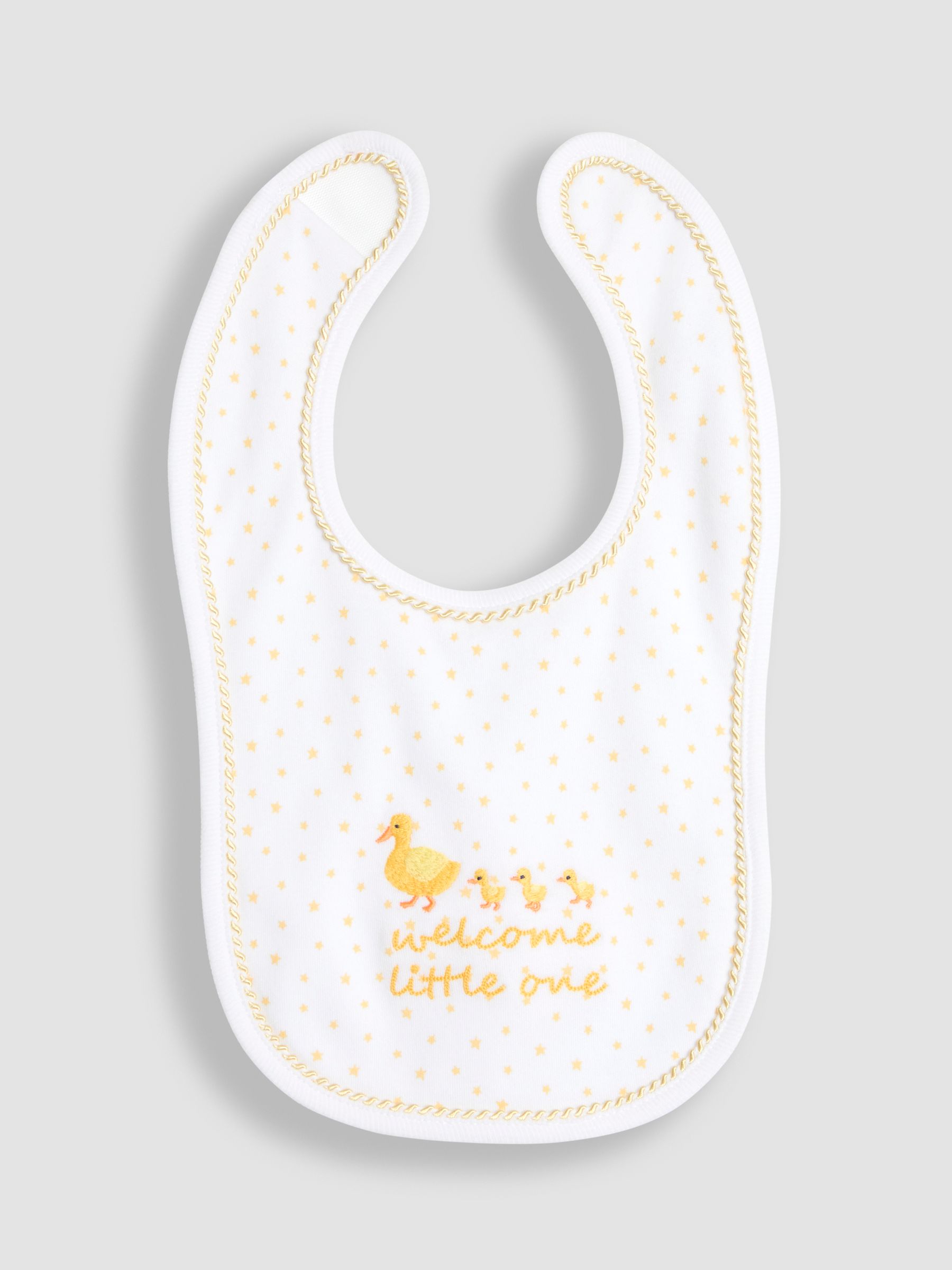 White Welcome Little One Bib